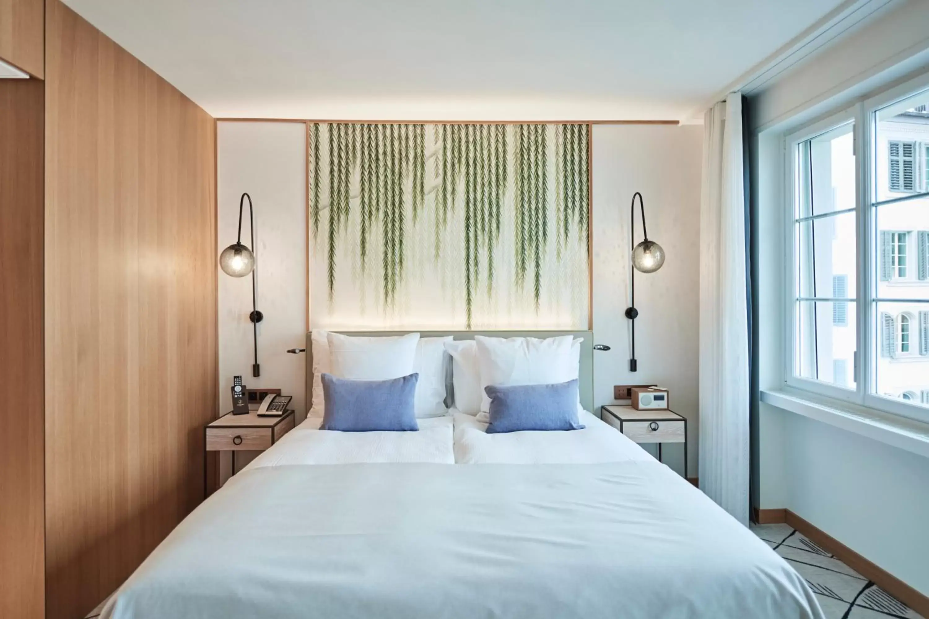 Bedroom, Bed in Storchen Zürich - Lifestyle boutique Hotel