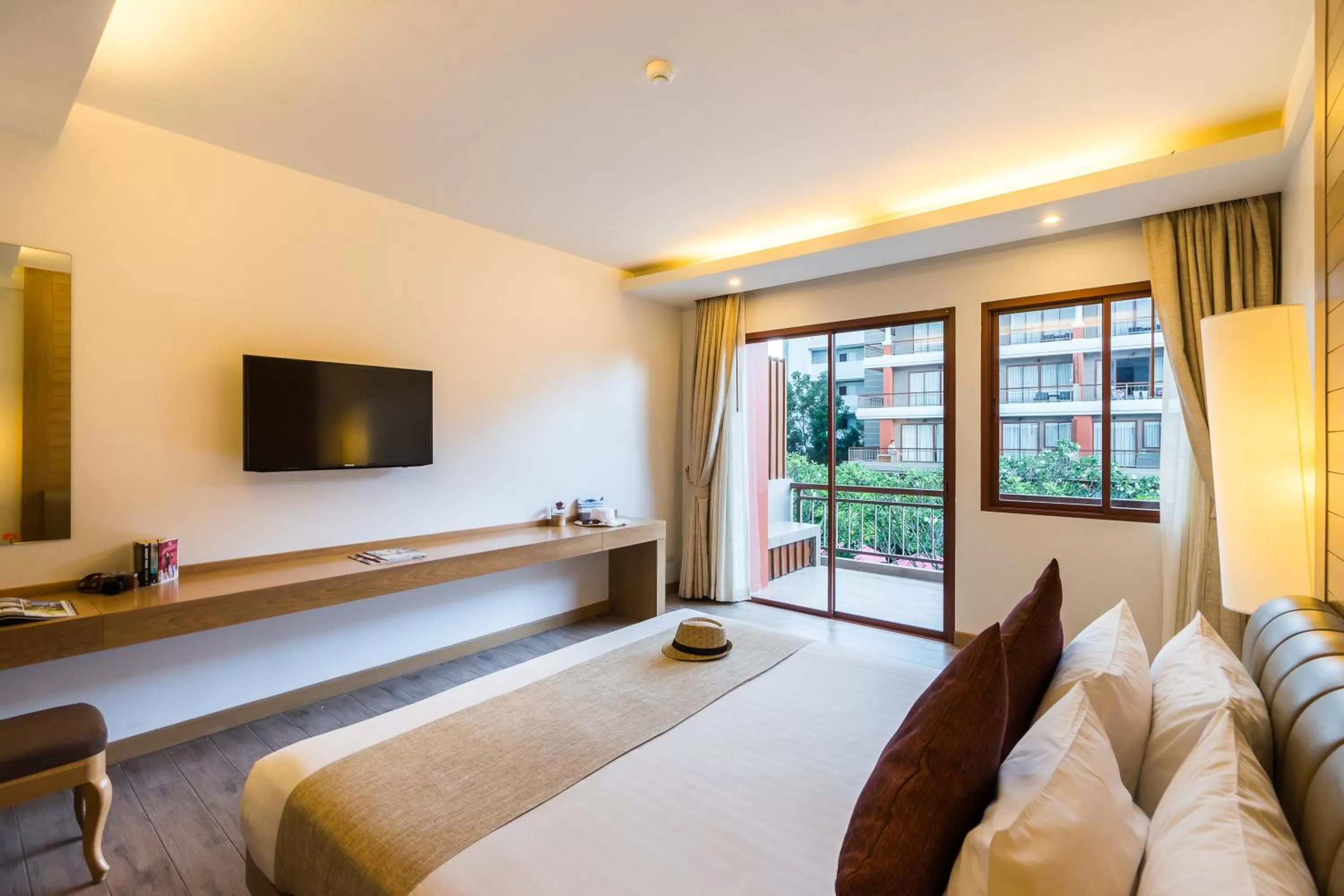 Bed in Ayrest Hua Hin Hotel