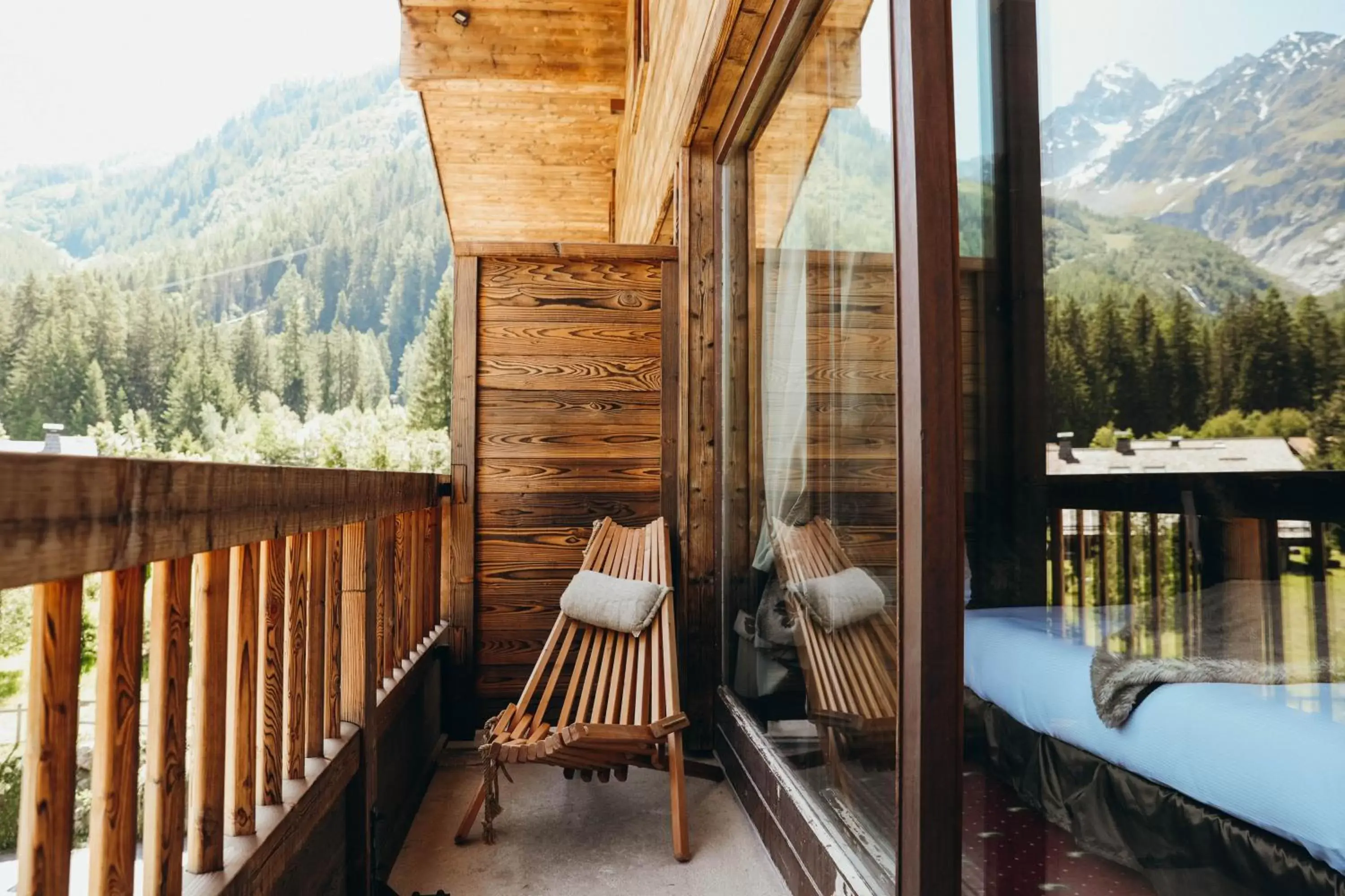 Balcony/Terrace in Les Grands Montets Hotel & Spa