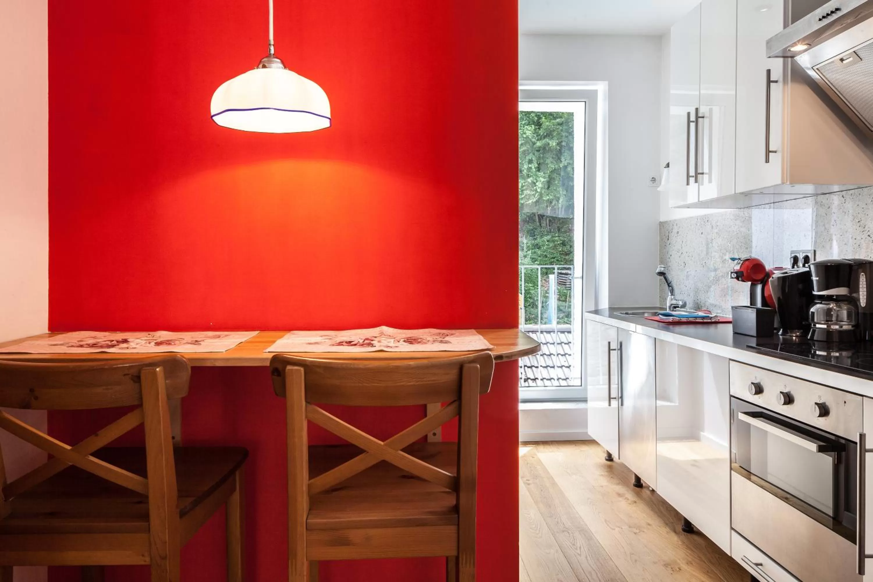 Kitchen or kitchenette in GL Suites