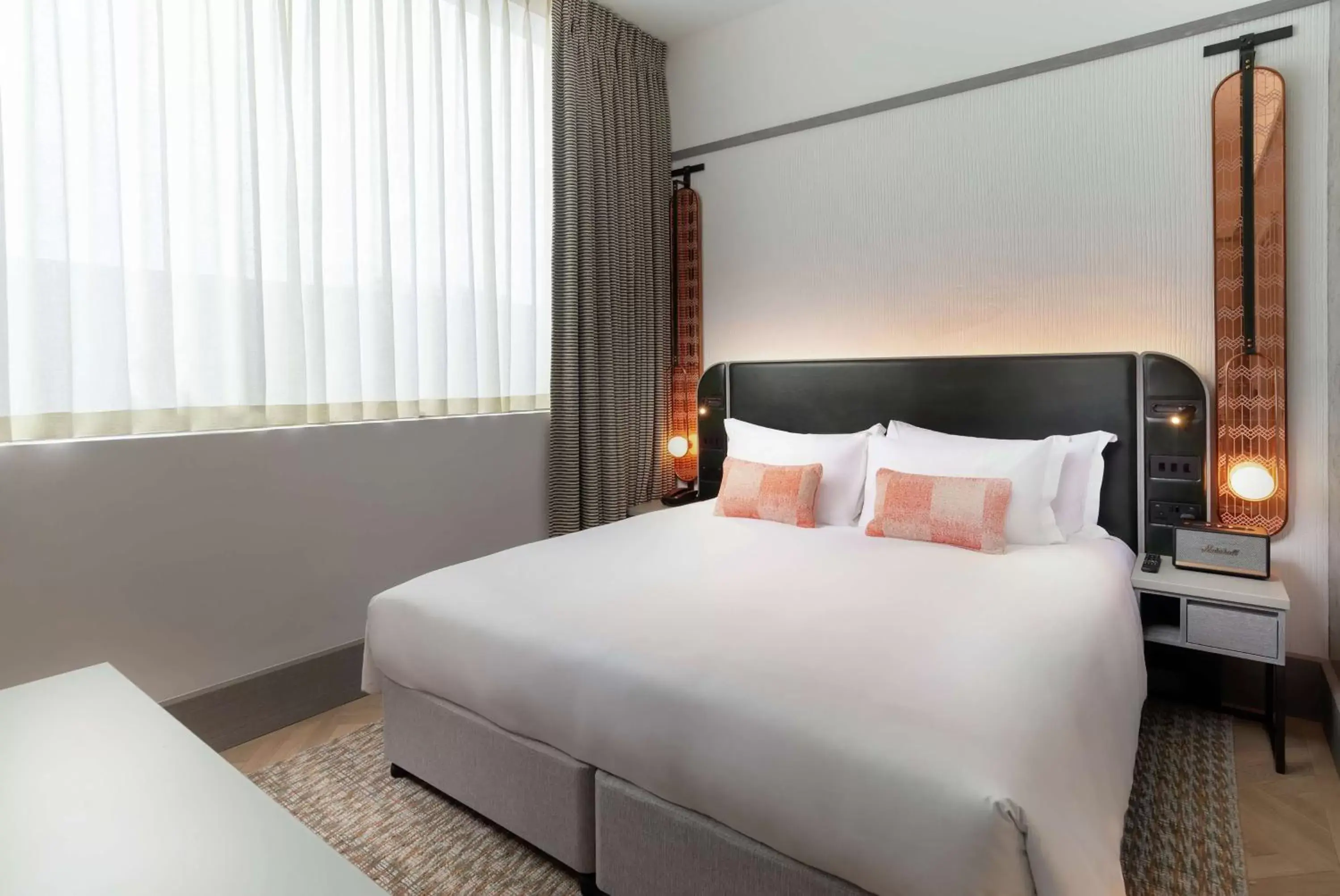 Bed in Hart Shoreditch Hotel London, Curio Collection by Hilton