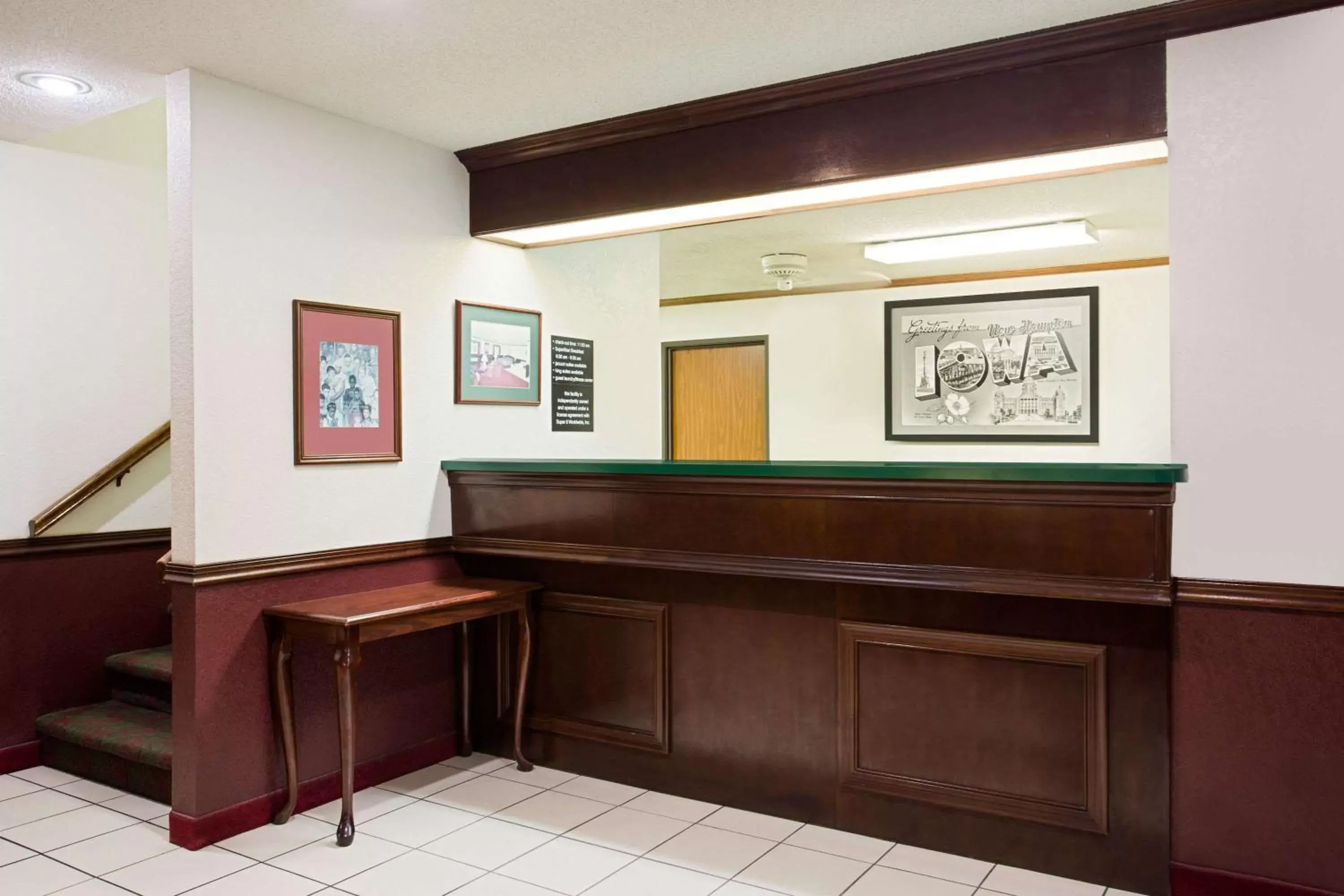 Lobby or reception in Super 8 by Wyndham New Hampton Lobby or reception in Super 8 by Wyndham New Hampton