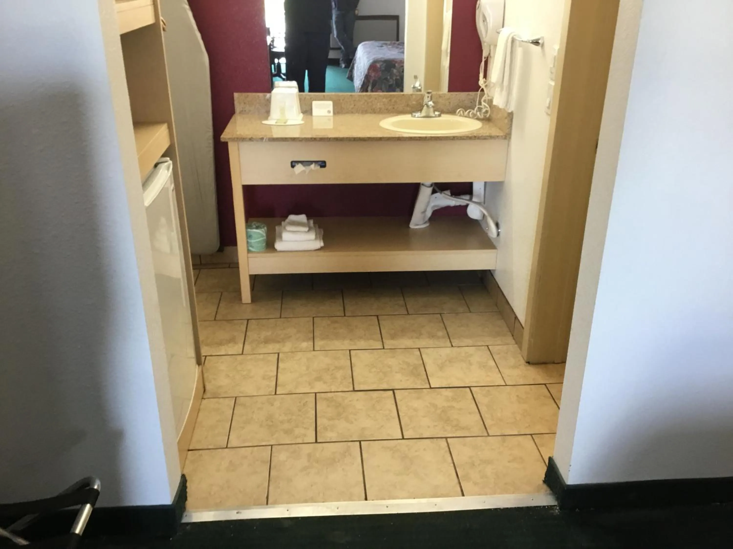 Bathroom in Super 8 by Wyndham City of Moore