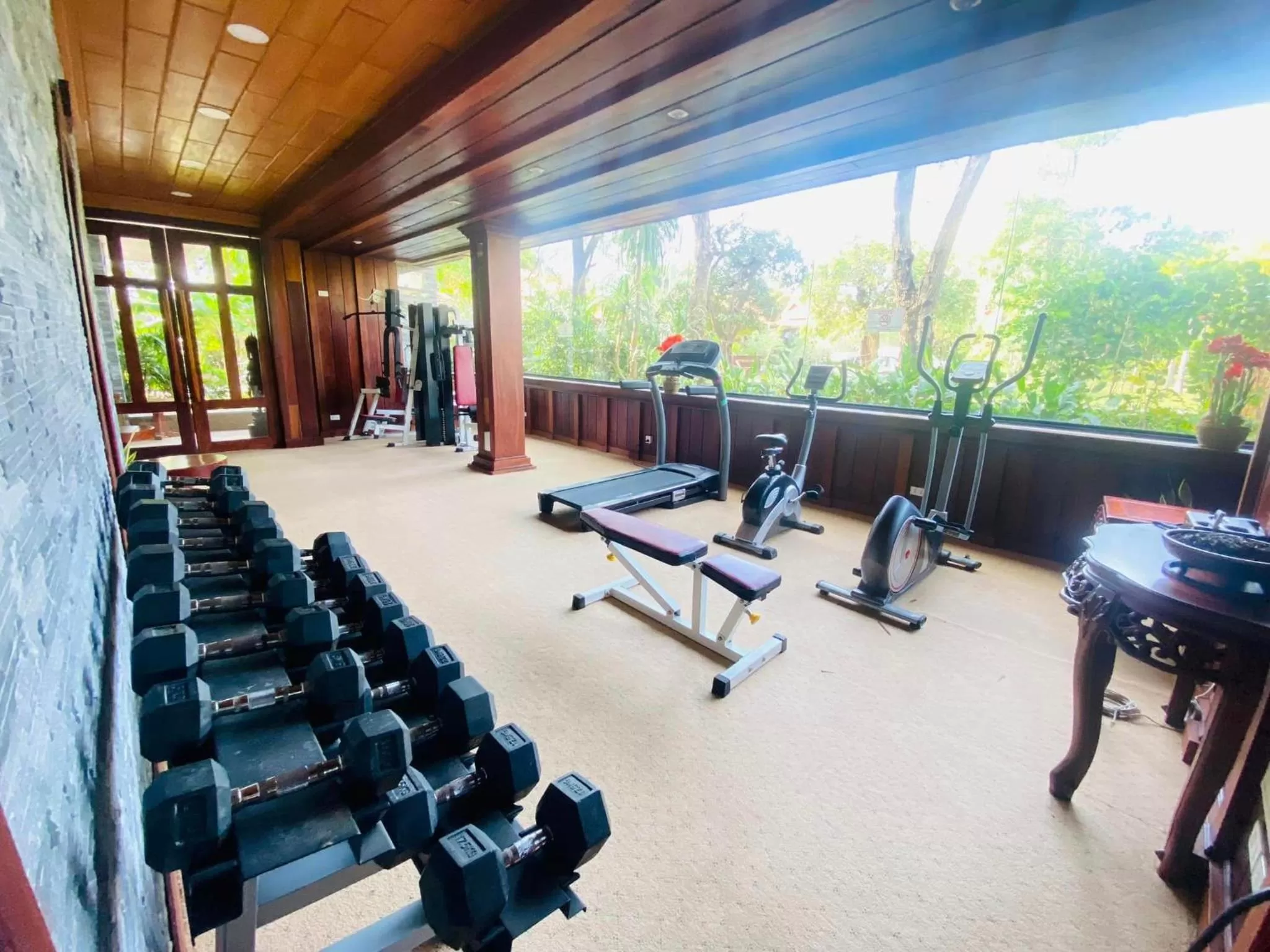 Fitness centre/facilities in Try Palace Resort Kep