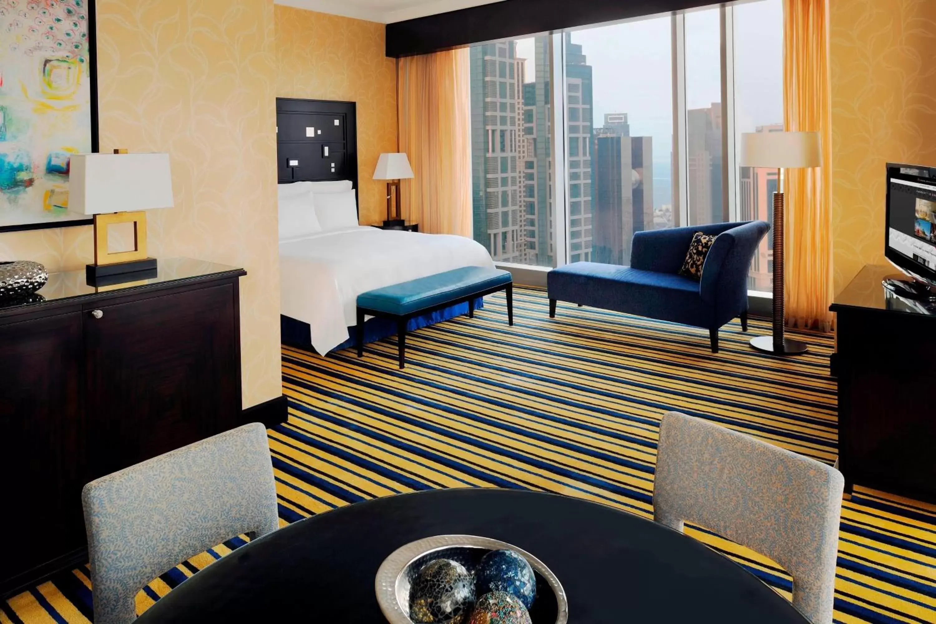 Bedroom in Marriott Marquis City Center Doha Hotel