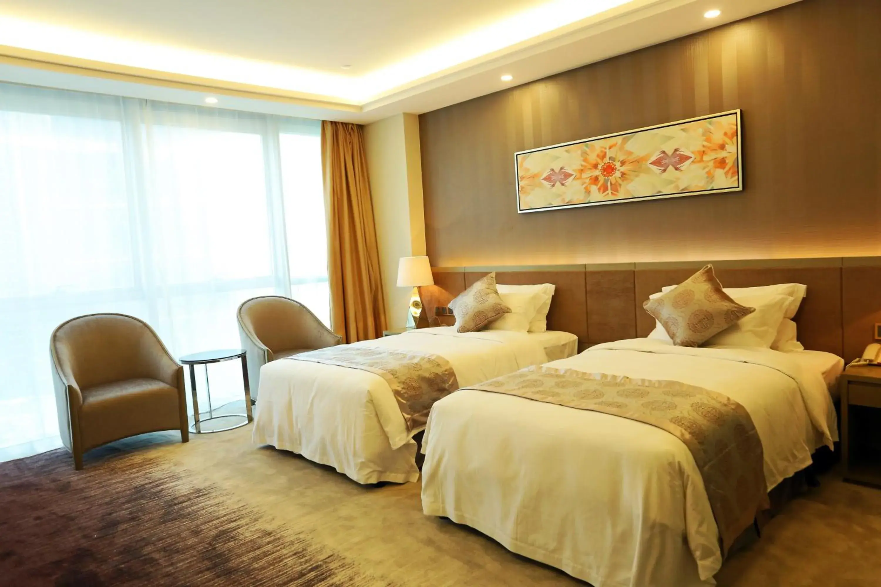 Bed in Shenzhen Baoan PLUS Gems Cube Hotel                                                             