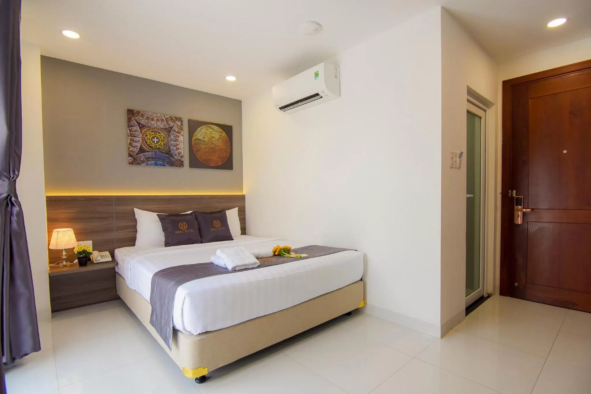 Bed in Hera Hotel Airport