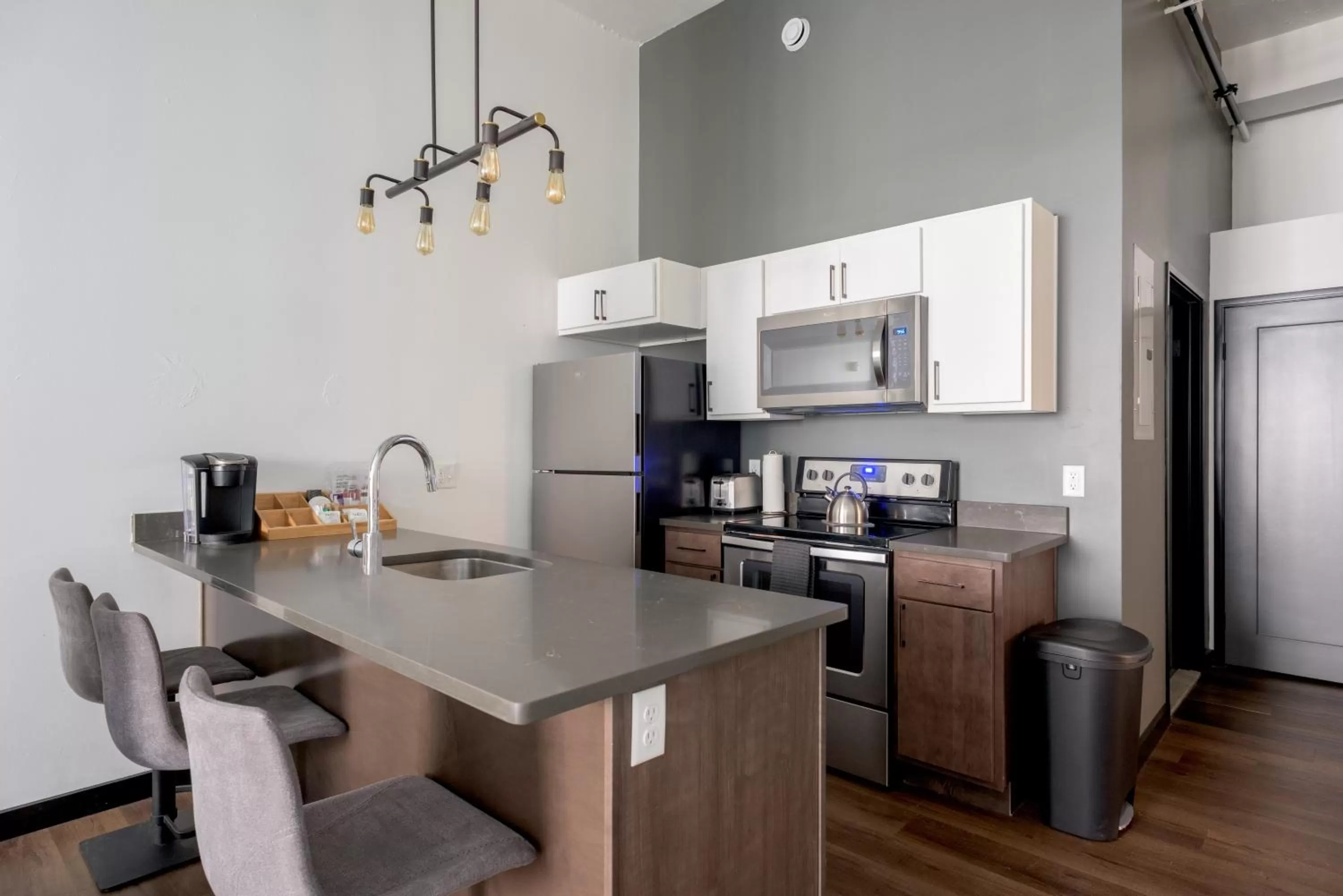 Kitchen or kitchenette, Kitchen/Kitchenette in Mint House Detroit - Times Square