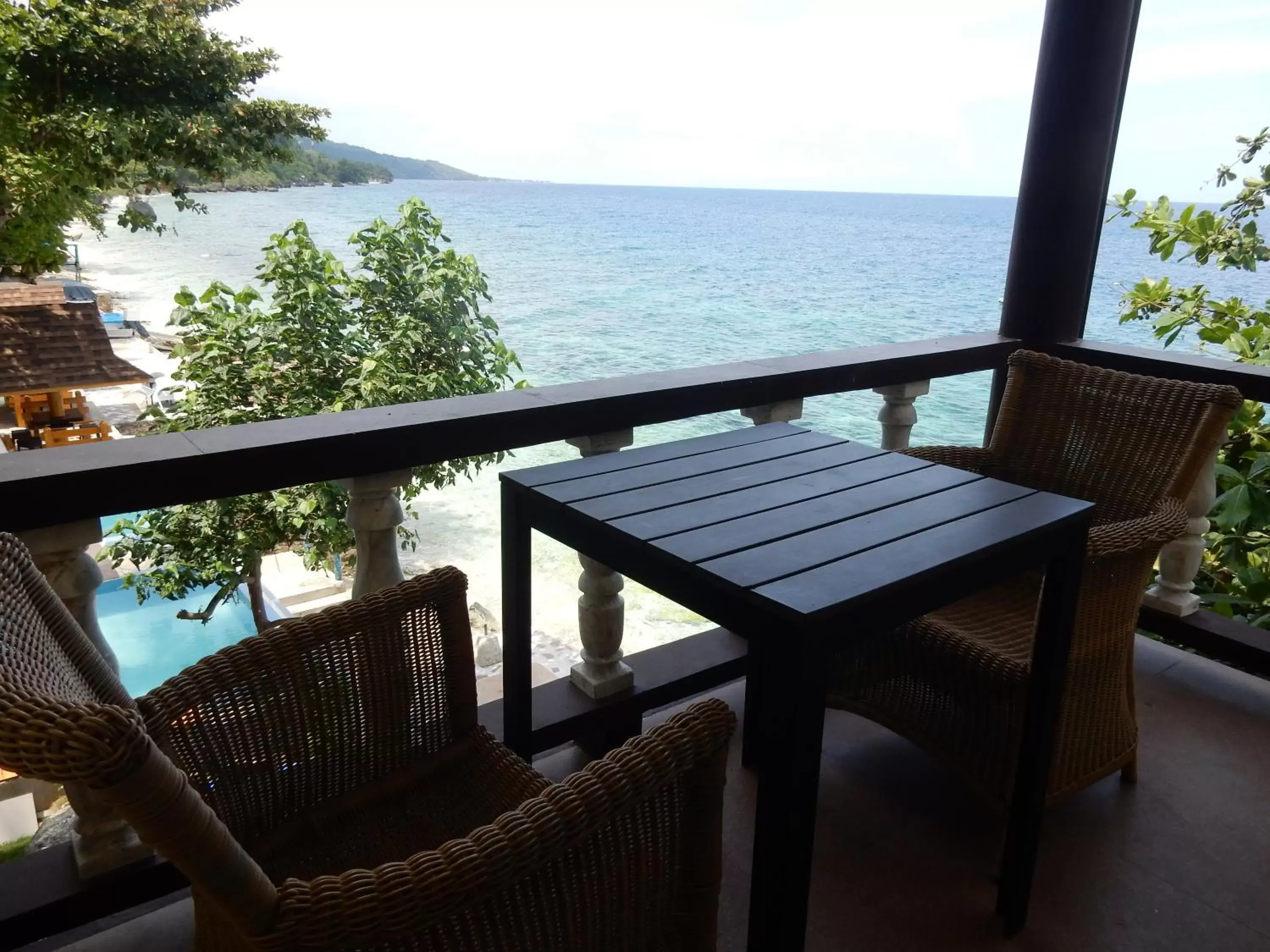 Balcony/Terrace, Sea View in Oslob Seafari Resort