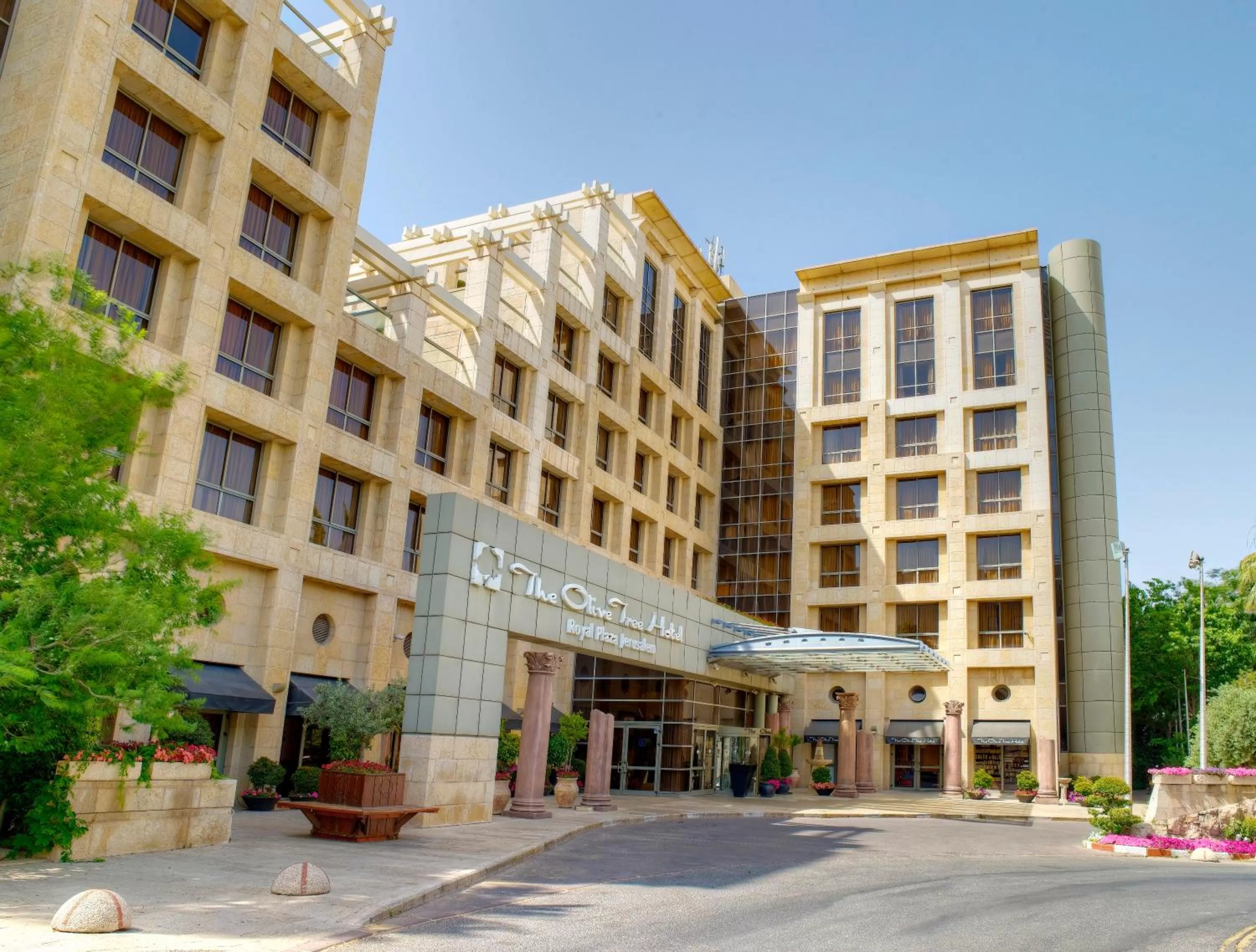 Facade/entrance in Olive Tree Hotel