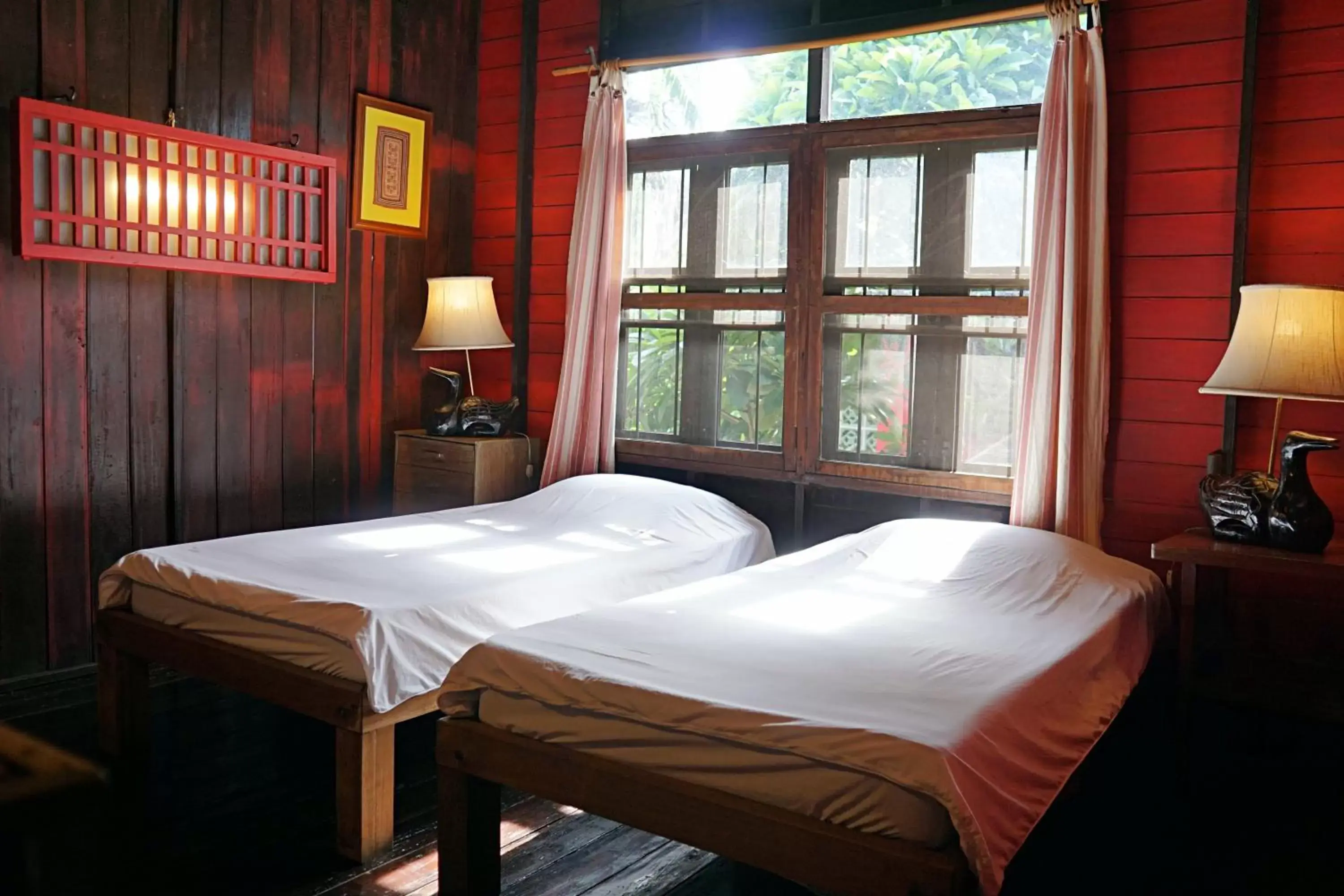 Bed in The Riverside Guest House