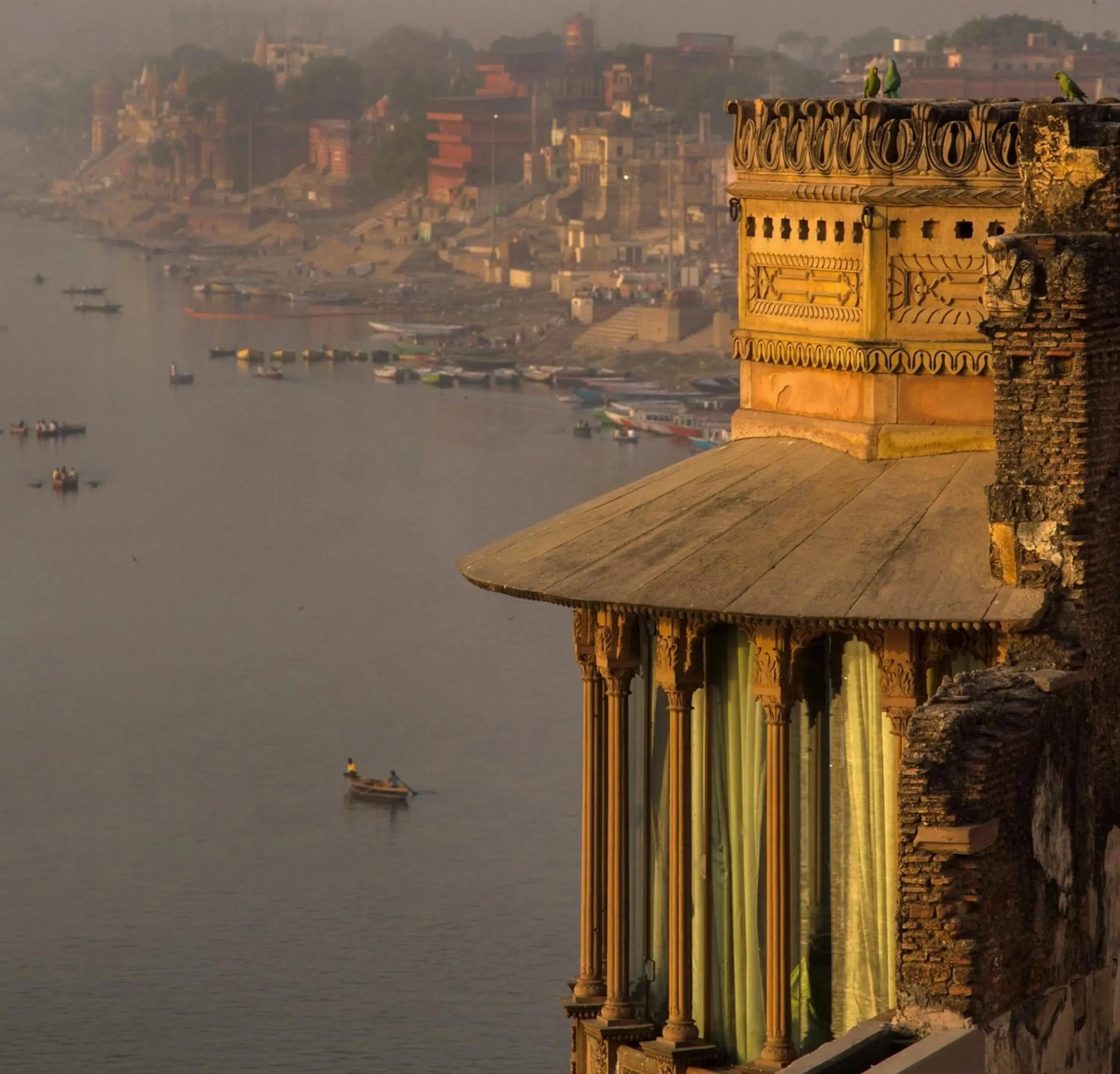 Facade/entrance in BrijRama Palace, Varanasi by the Ganges