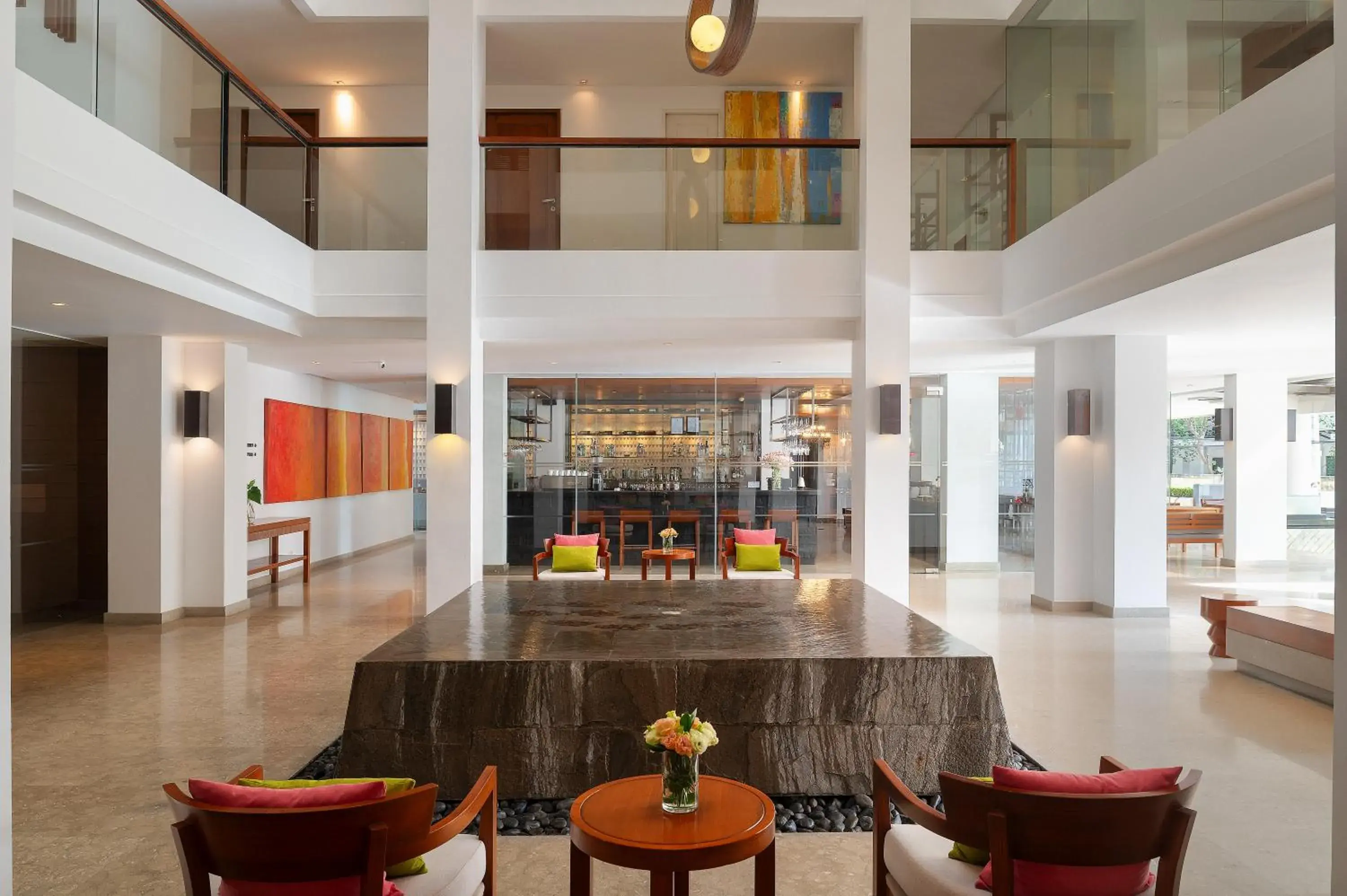 Lobby or reception, Lounge/Bar in Woodlands Suites Serviced Residences - SHA Extra Plus