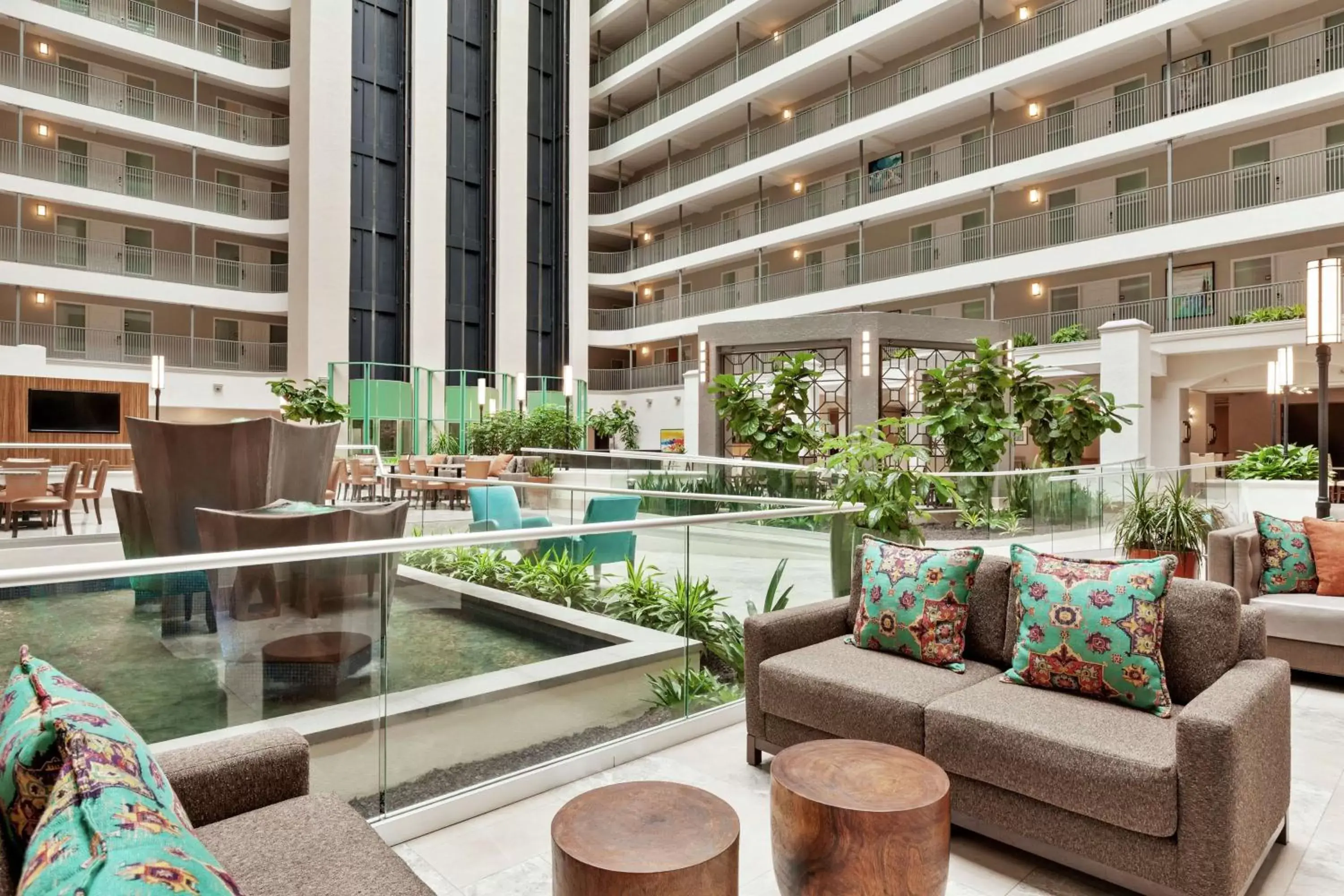 Lobby or reception, Swimming Pool in Embassy Suites by Hilton Santa Ana Orange County Airport