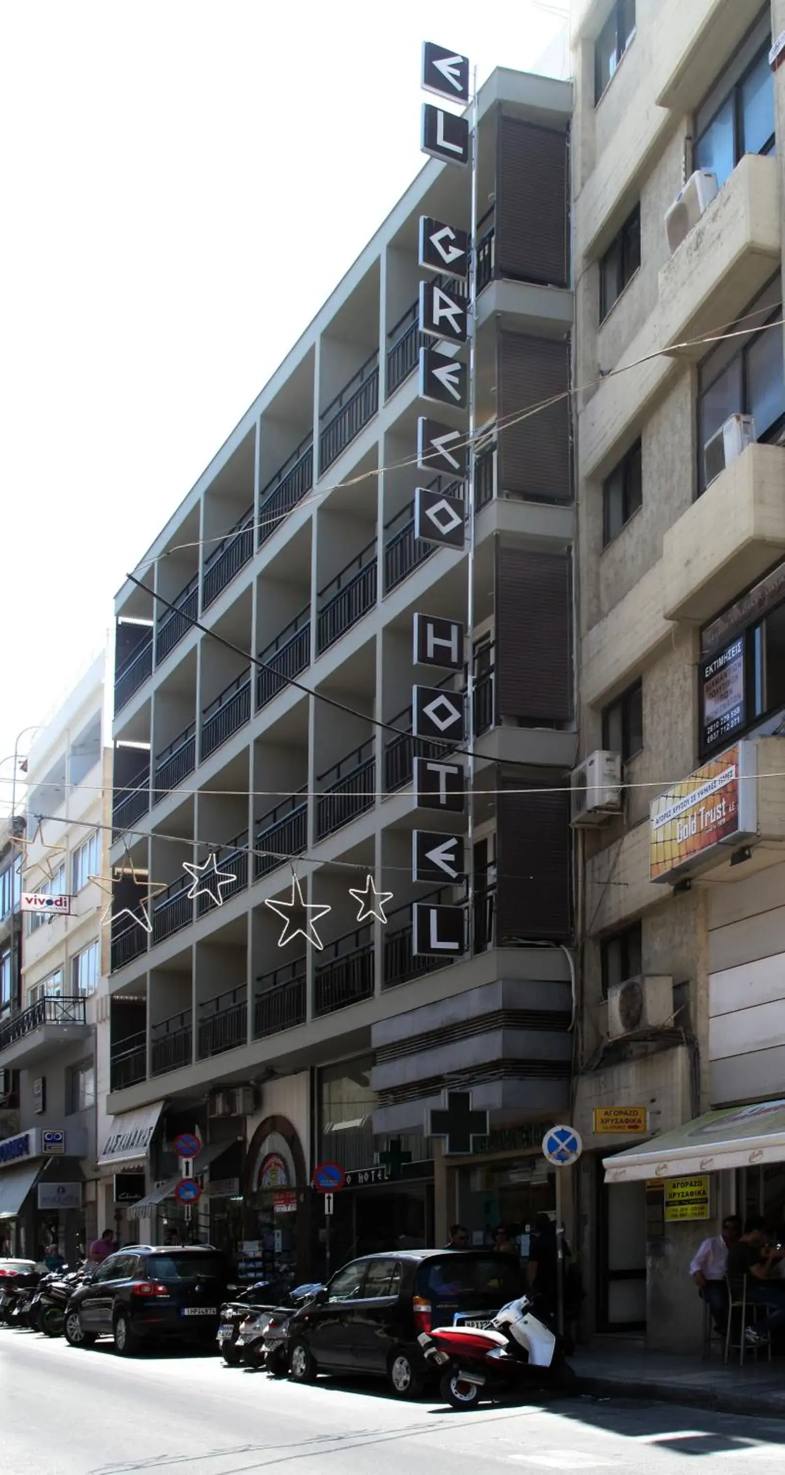 Facade/entrance, Property Building in El Greco Hotel