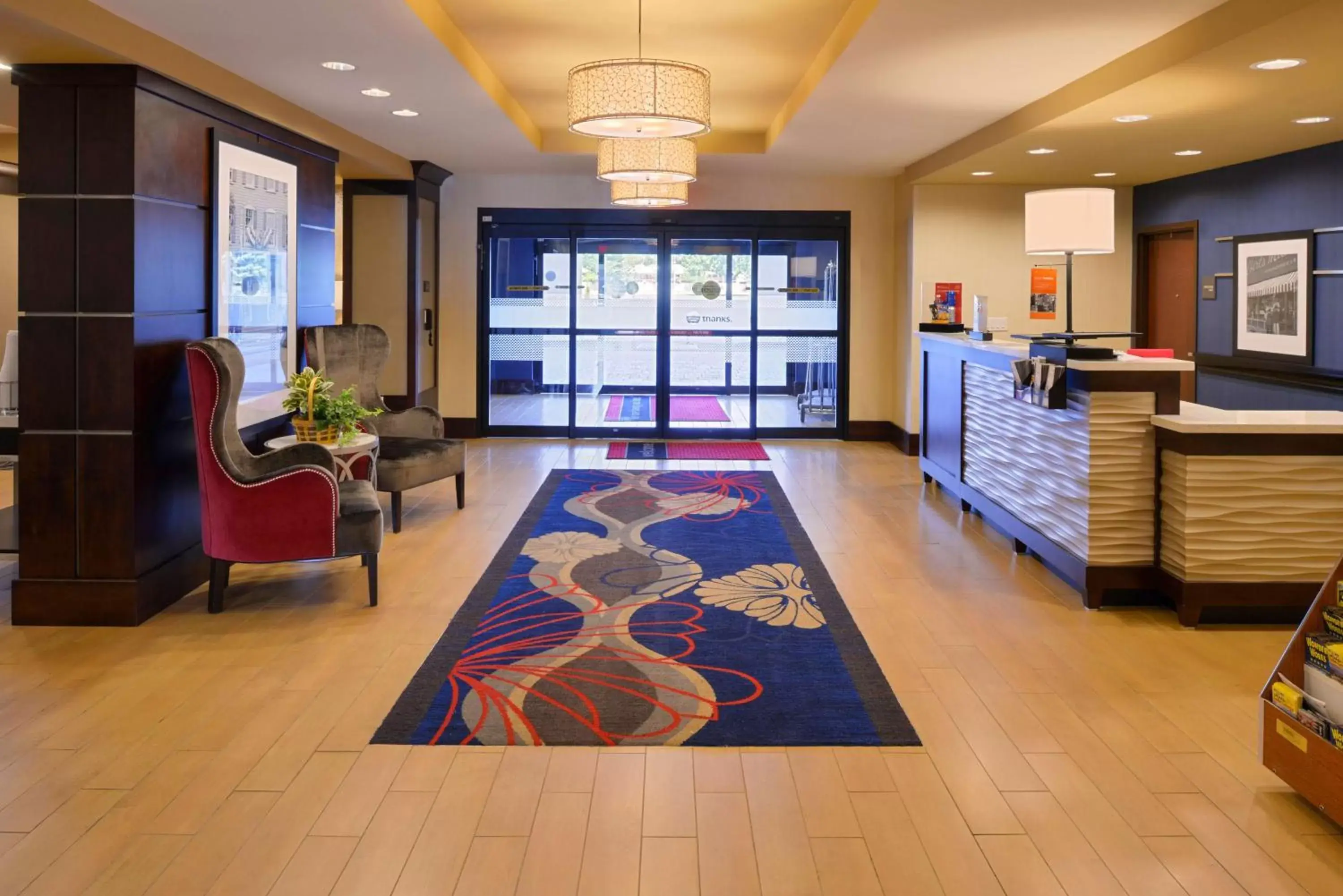 Lobby or reception in Hampton Inn Rome