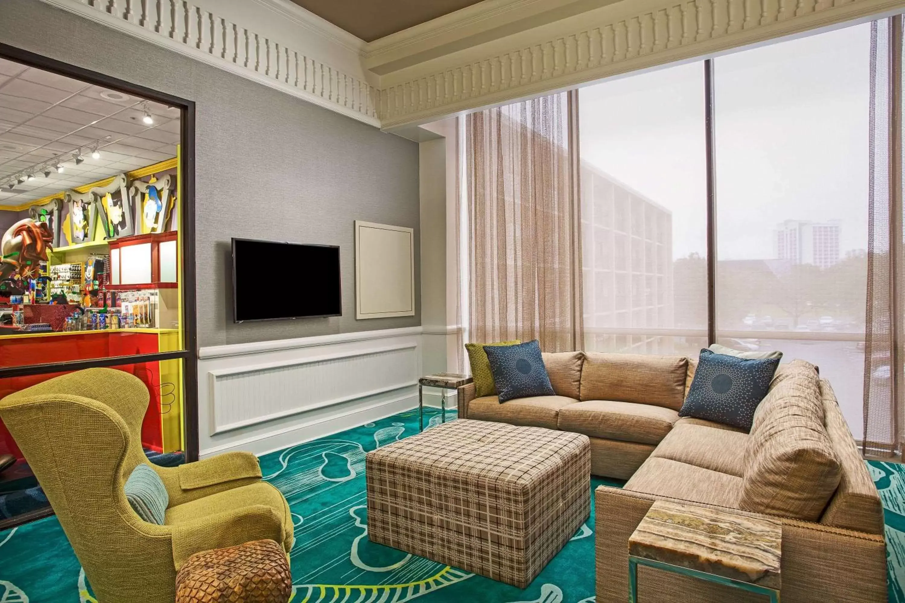 Lobby or reception, Seating Area in Wyndham Lake Buena Vista Resort Disney Springs® Resort Area