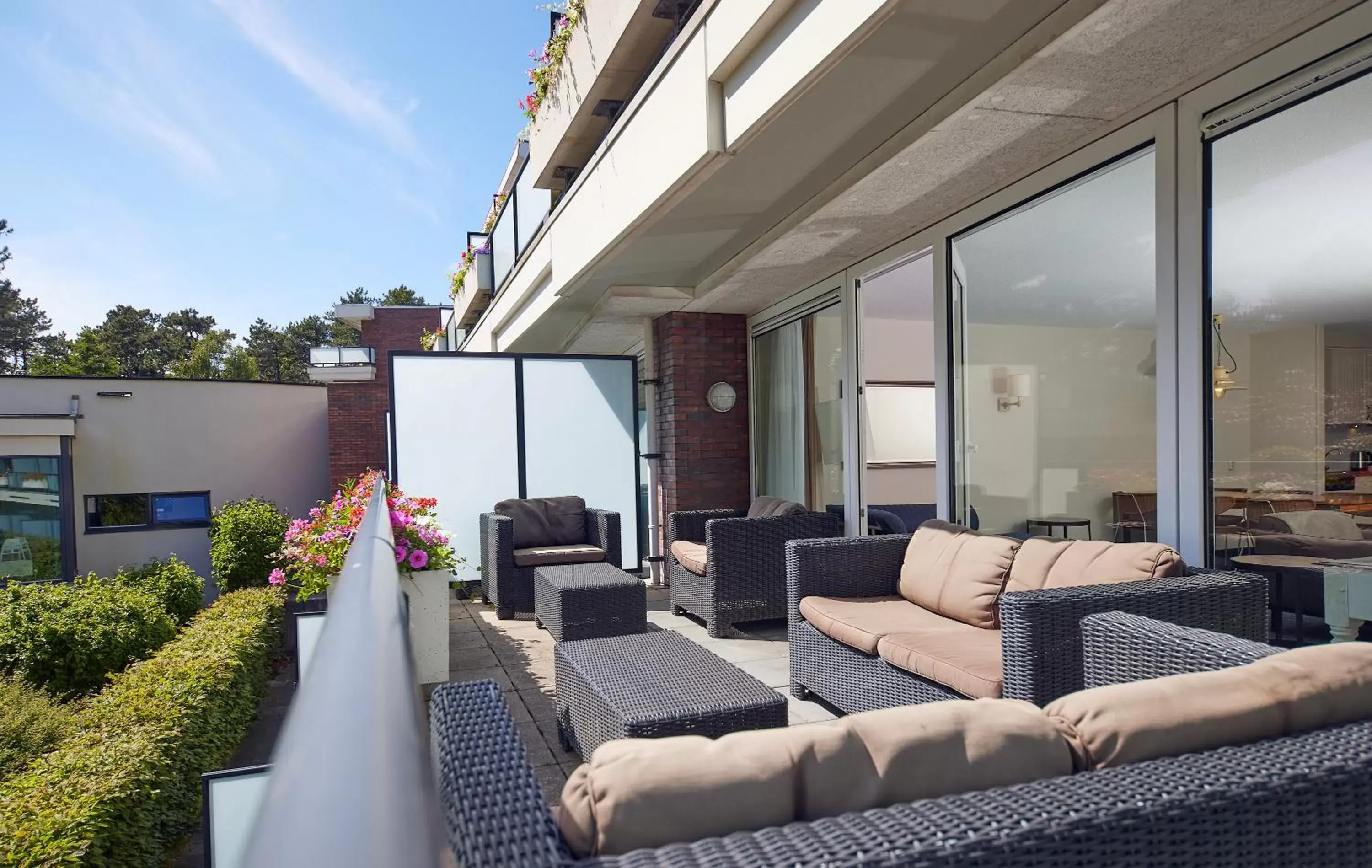 Balcony/Terrace in WestCord ApartHotel Boschrijck