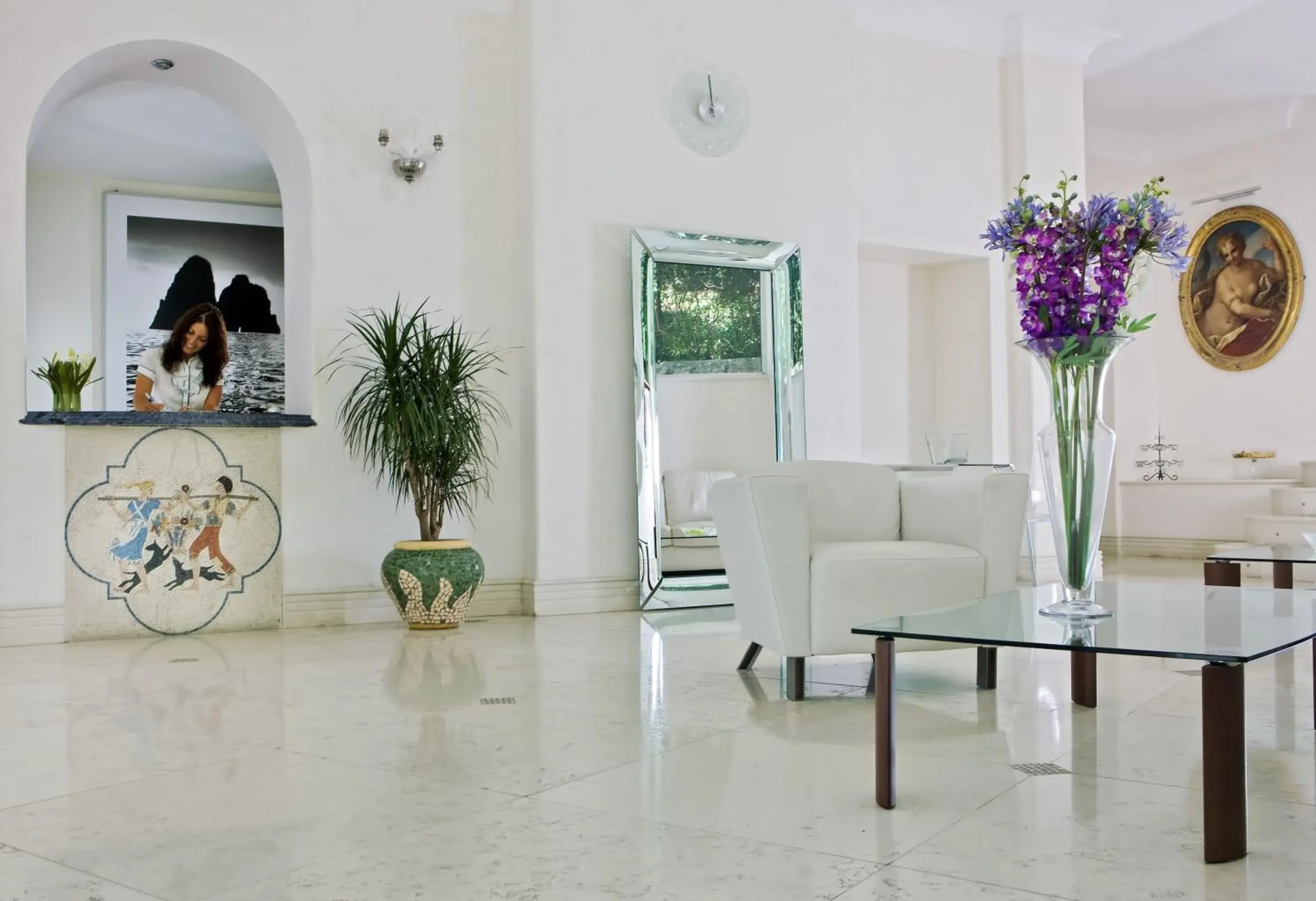 Lobby or reception in Hotel La Floridiana Lobby or reception in Hotel La Floridiana