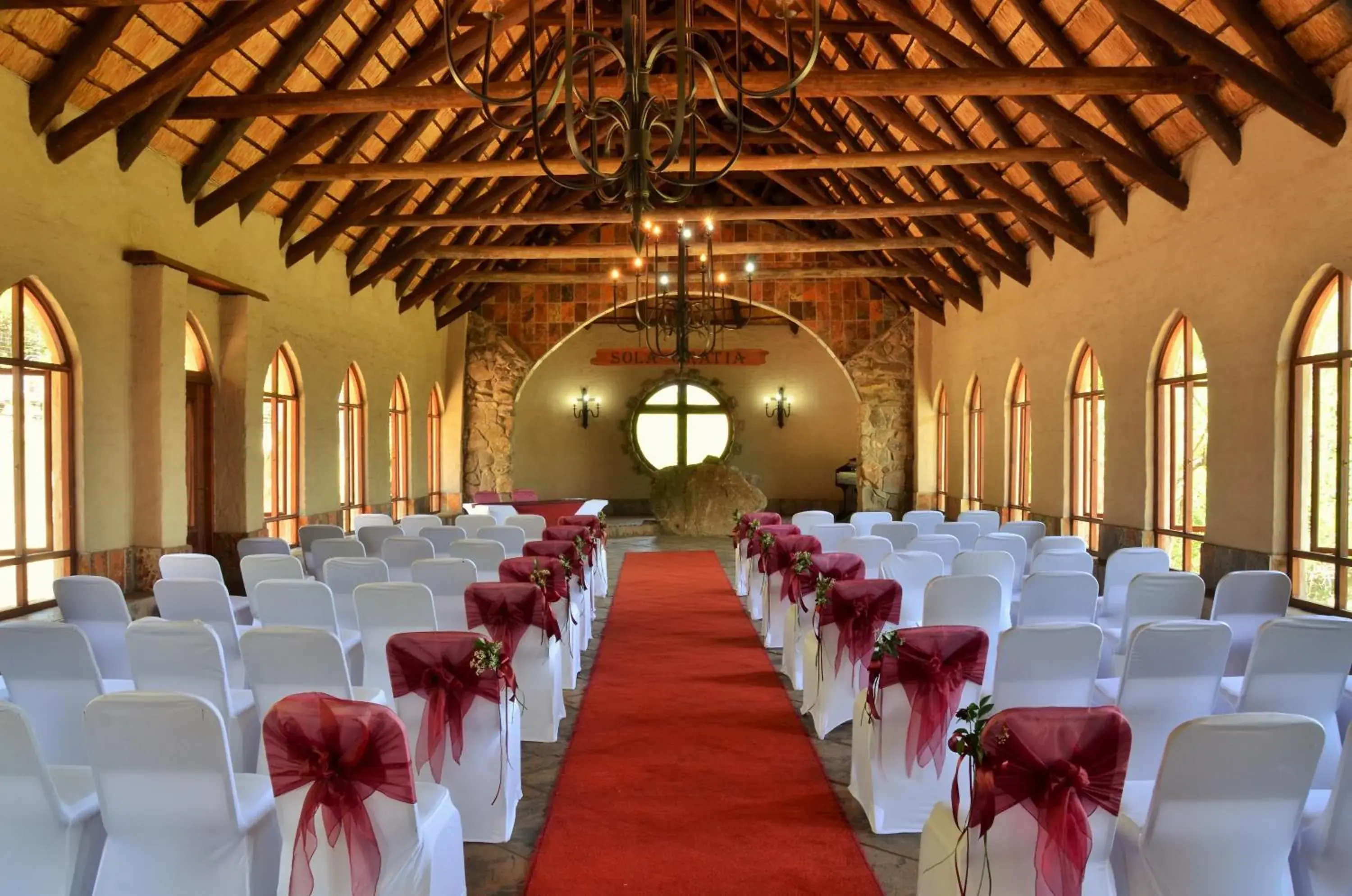 Decorative detail, Banquet Facilities in eBundu Lodge
