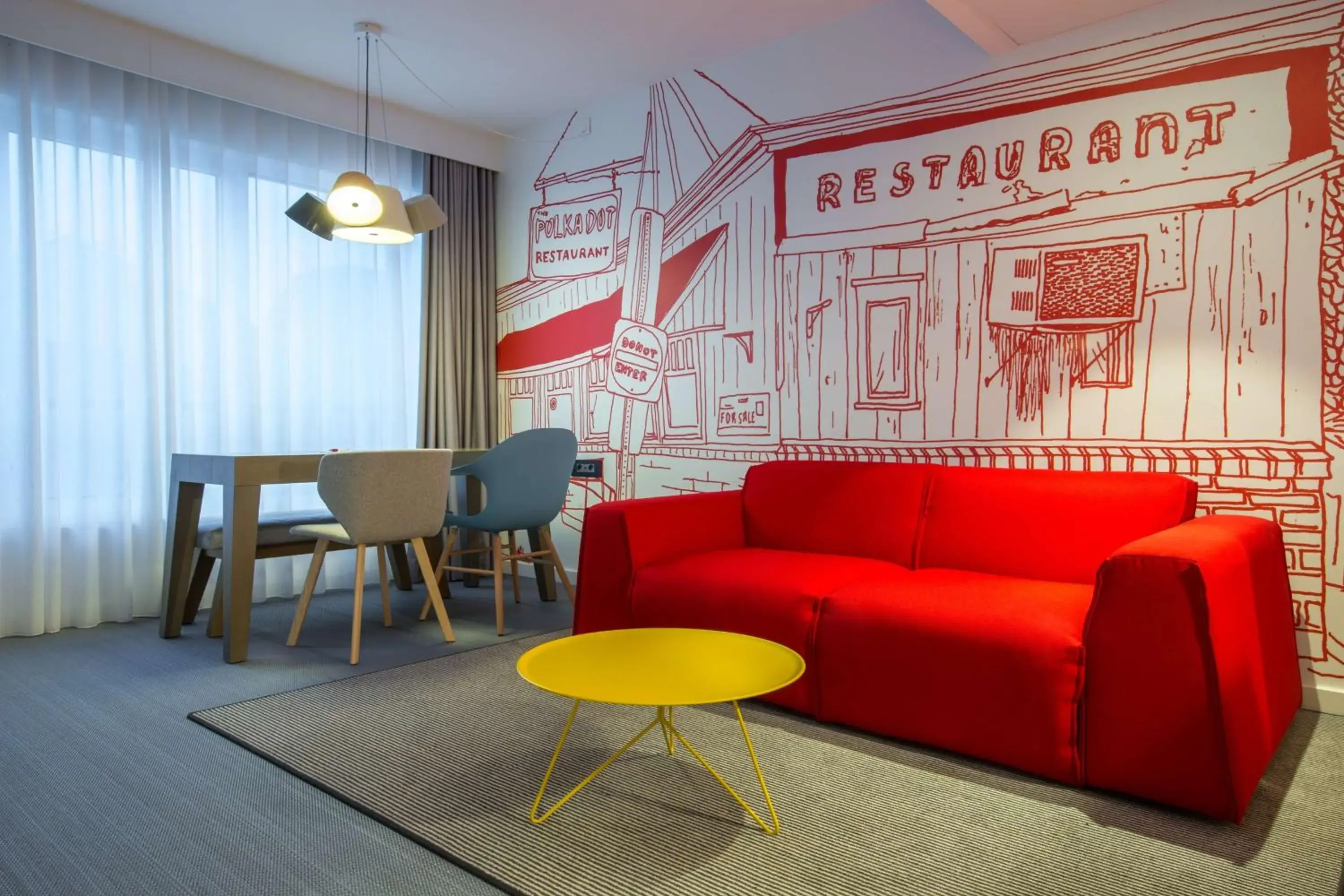 Photo of the whole room, Seating Area in Radisson RED Brussels