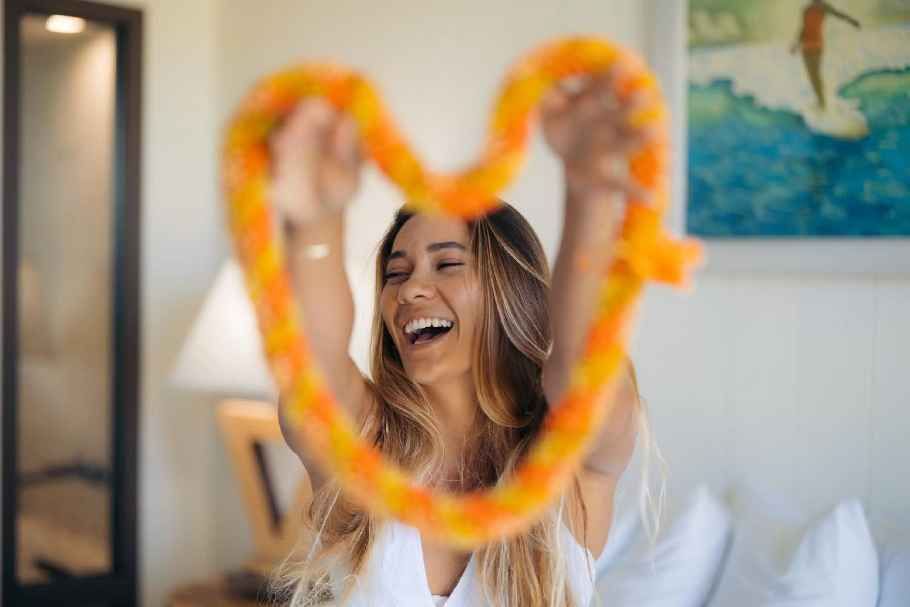 Bed in Hotel La Croix