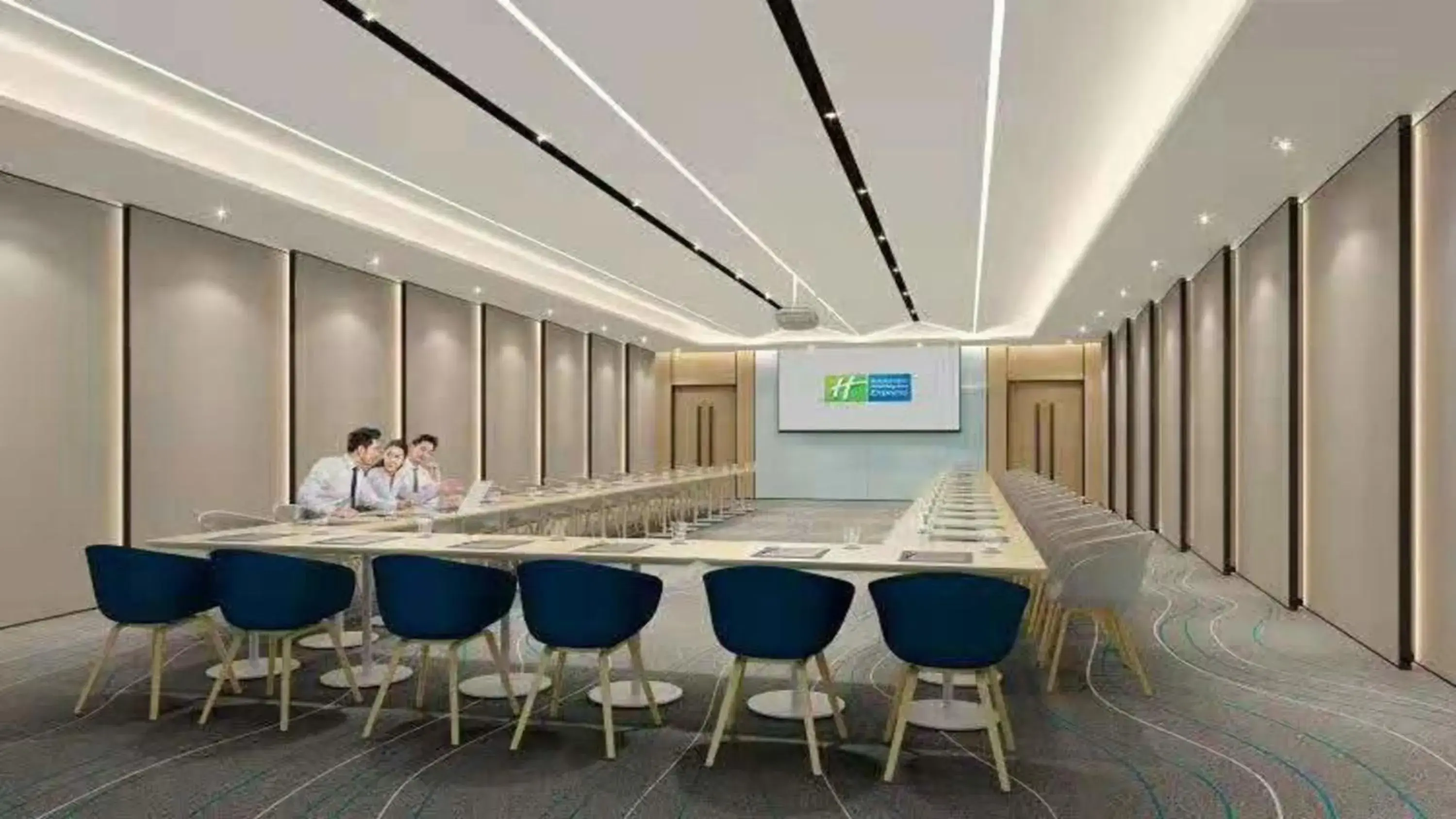 Meeting/conference room in Holiday Inn Express Linyi West, an IHG Hotel