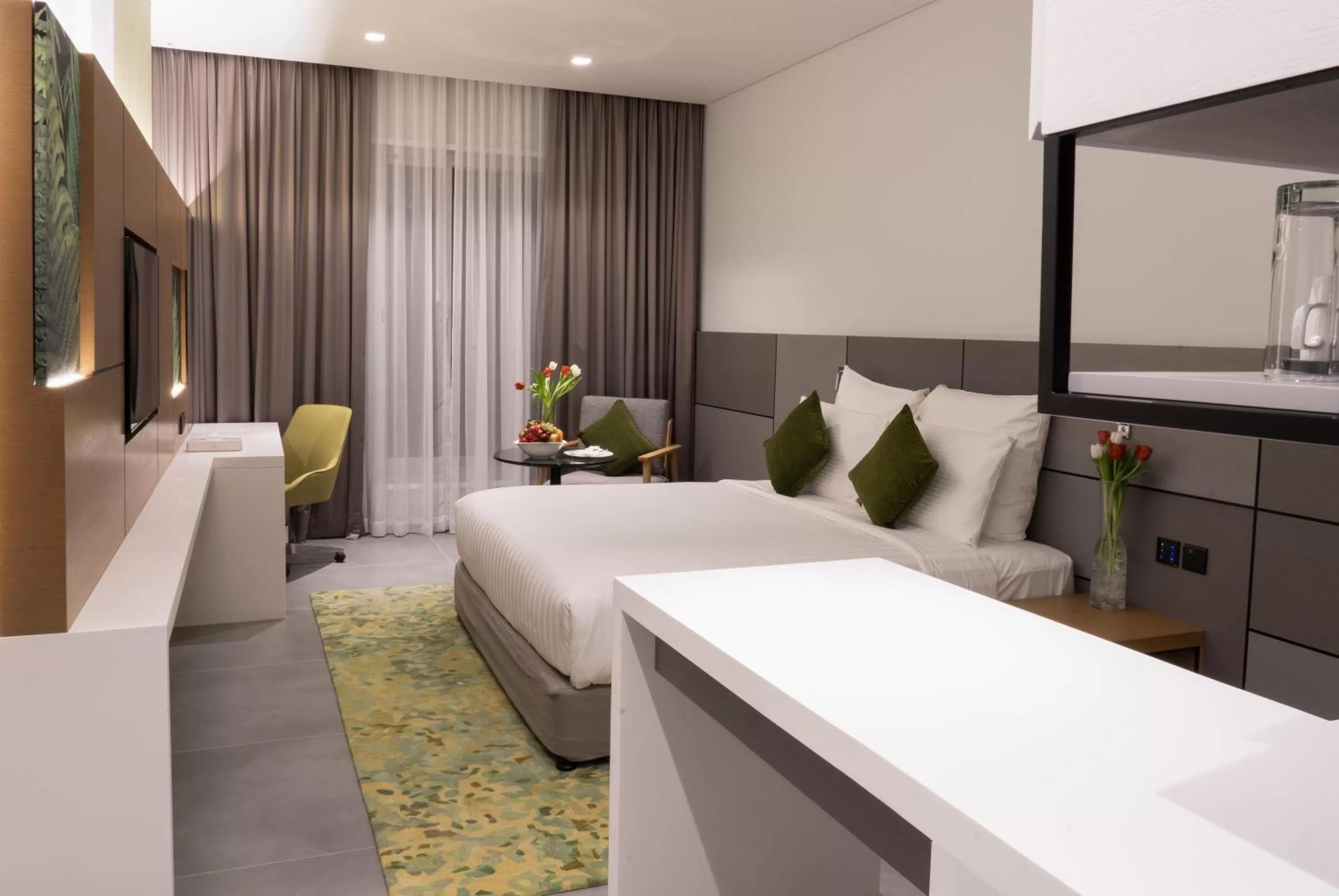 Bed in Al Khoory Courtyard Hotel