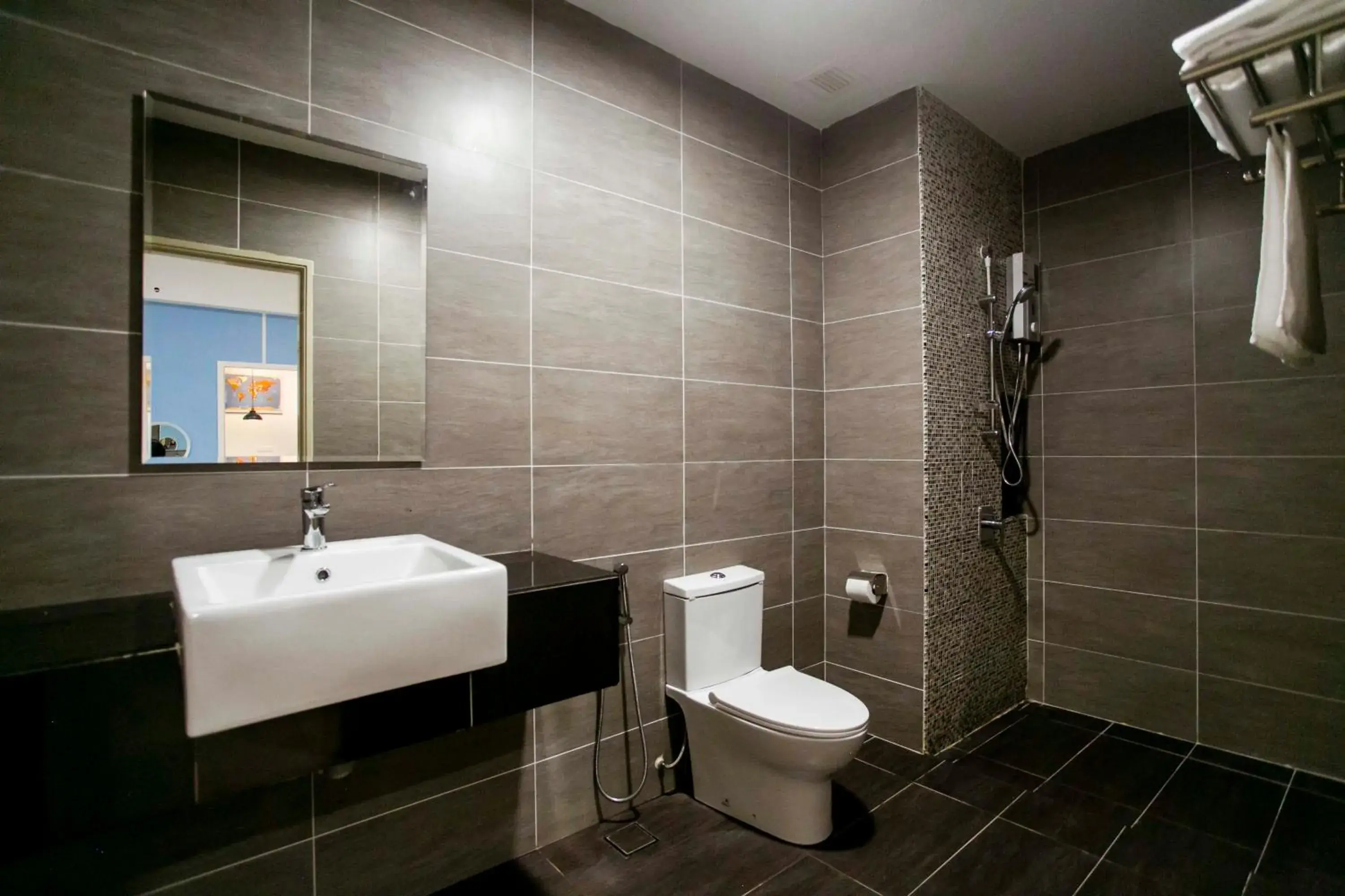 Shower, Bathroom in Aurora Pavilion Bukit Jalil by Ody Suites