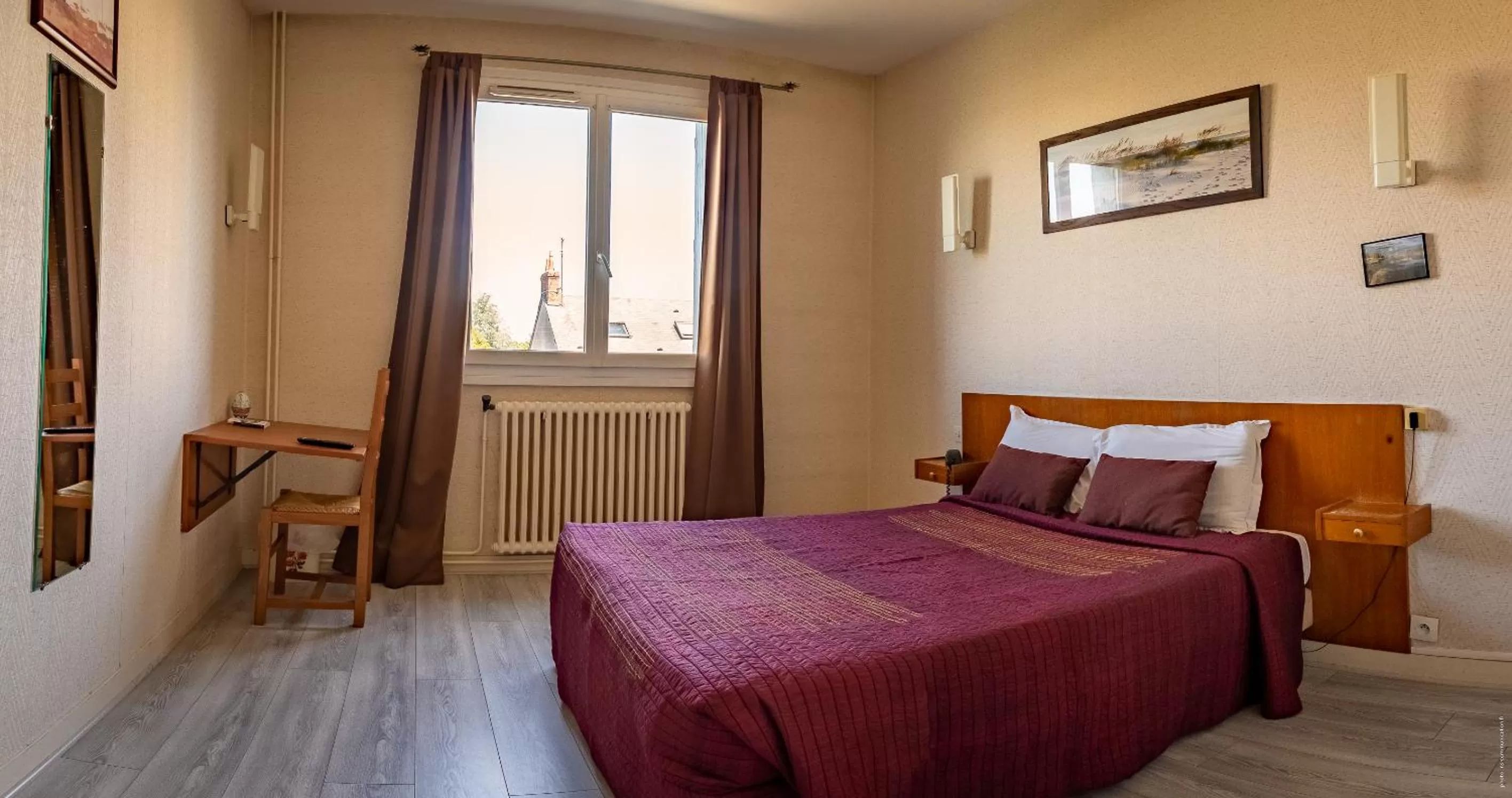 Bed in Hotel Christina