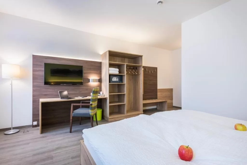 TV and multimedia, Bed in Sleepin Premium Motel Loosdorf