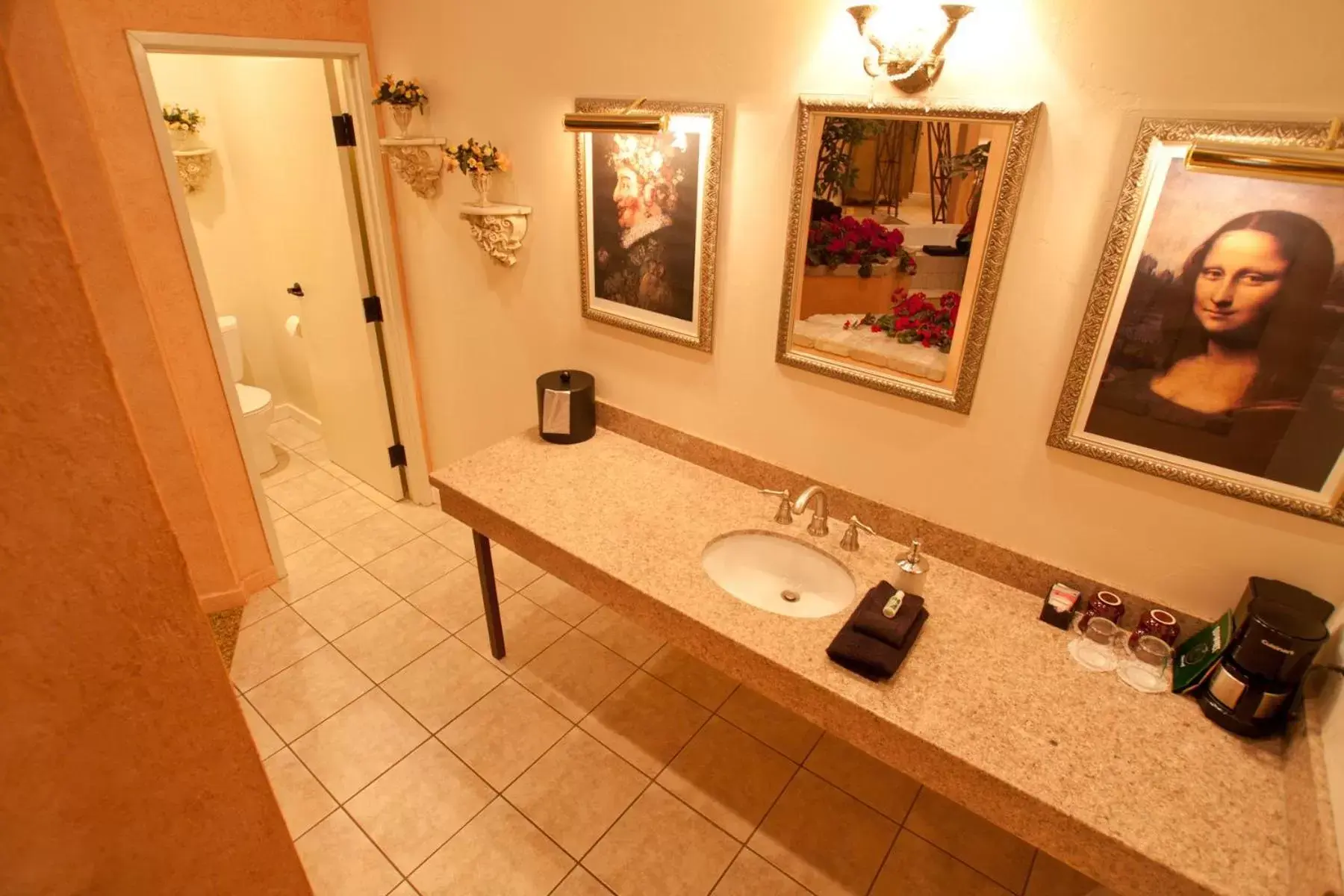 Bathroom in Destinations Inn Theme Rooms