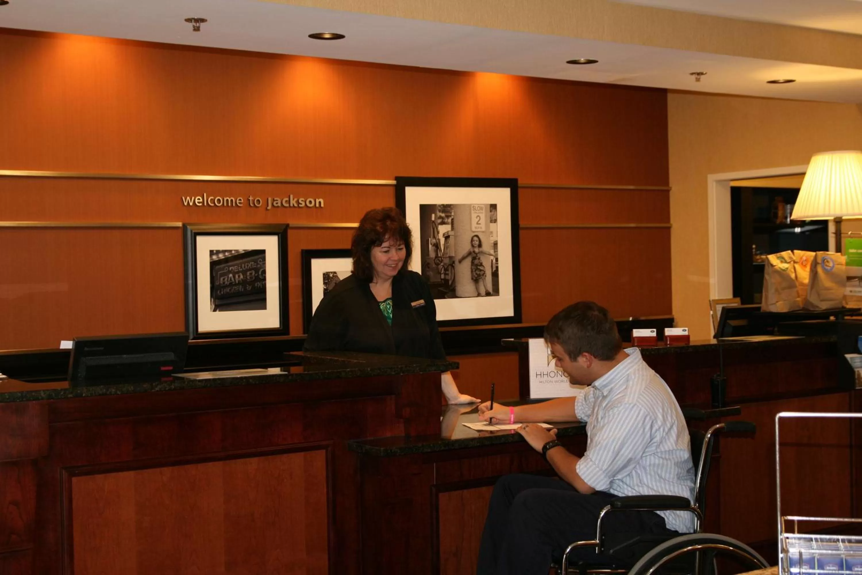 Lobby or reception in Hampton Inn Jackson-College Avenue