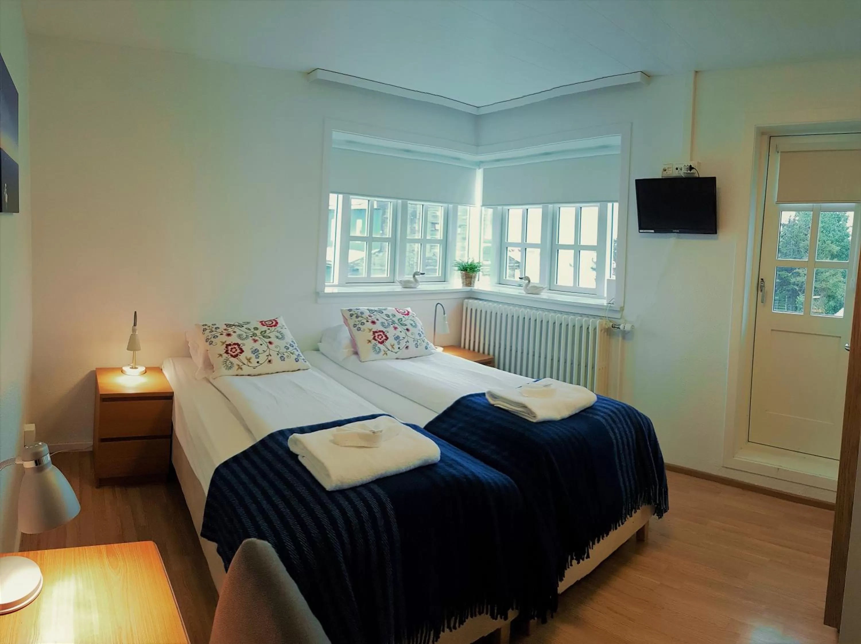 Bedroom, Bed in Hótel Tindastóll