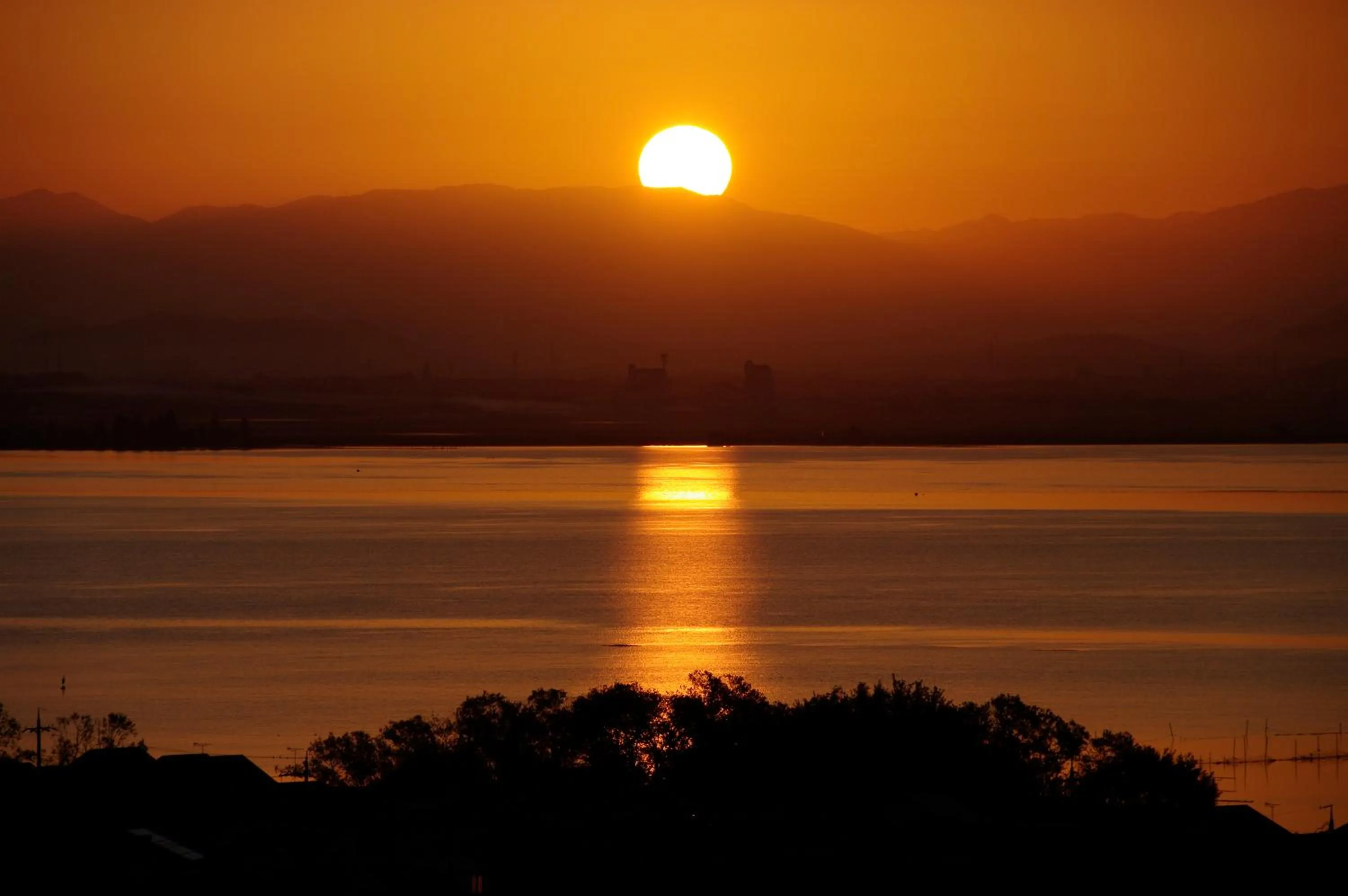Natural landscape in Biwako Hanakaido