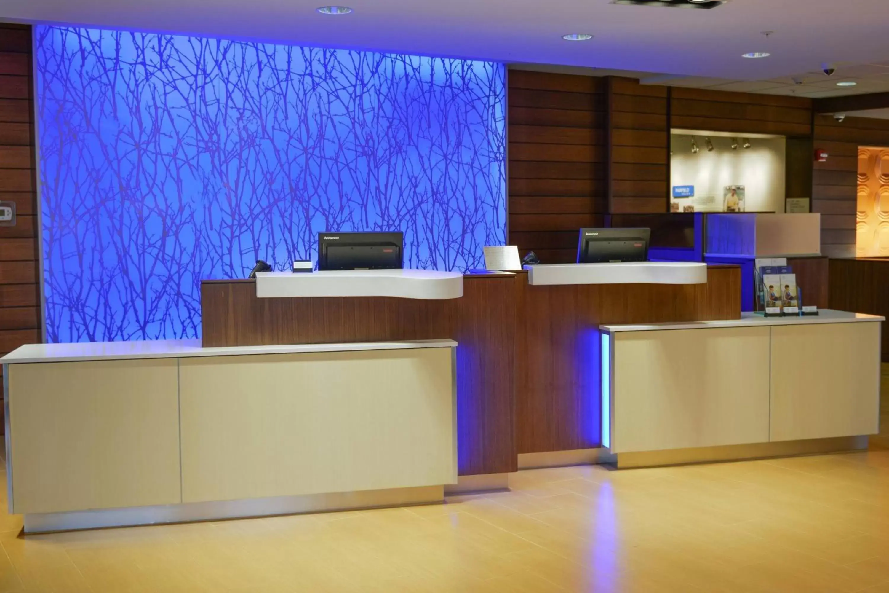 Lobby or reception, Kitchen/Kitchenette in Fairfield Inn and Suites Canton South