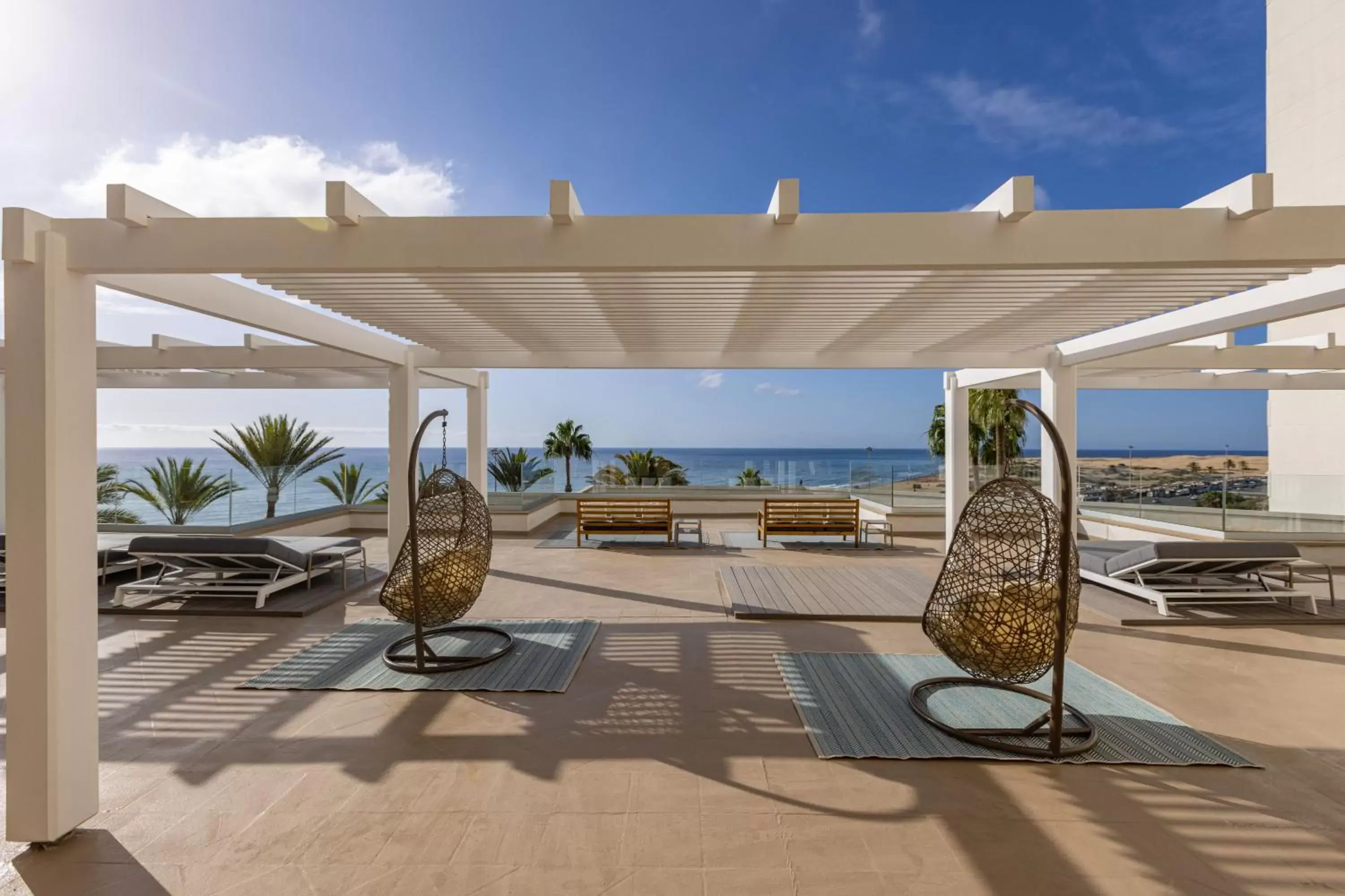 Balcony/Terrace, Swimming Pool in Corallium Dunamar by Lopesan Hotels - Adults Only