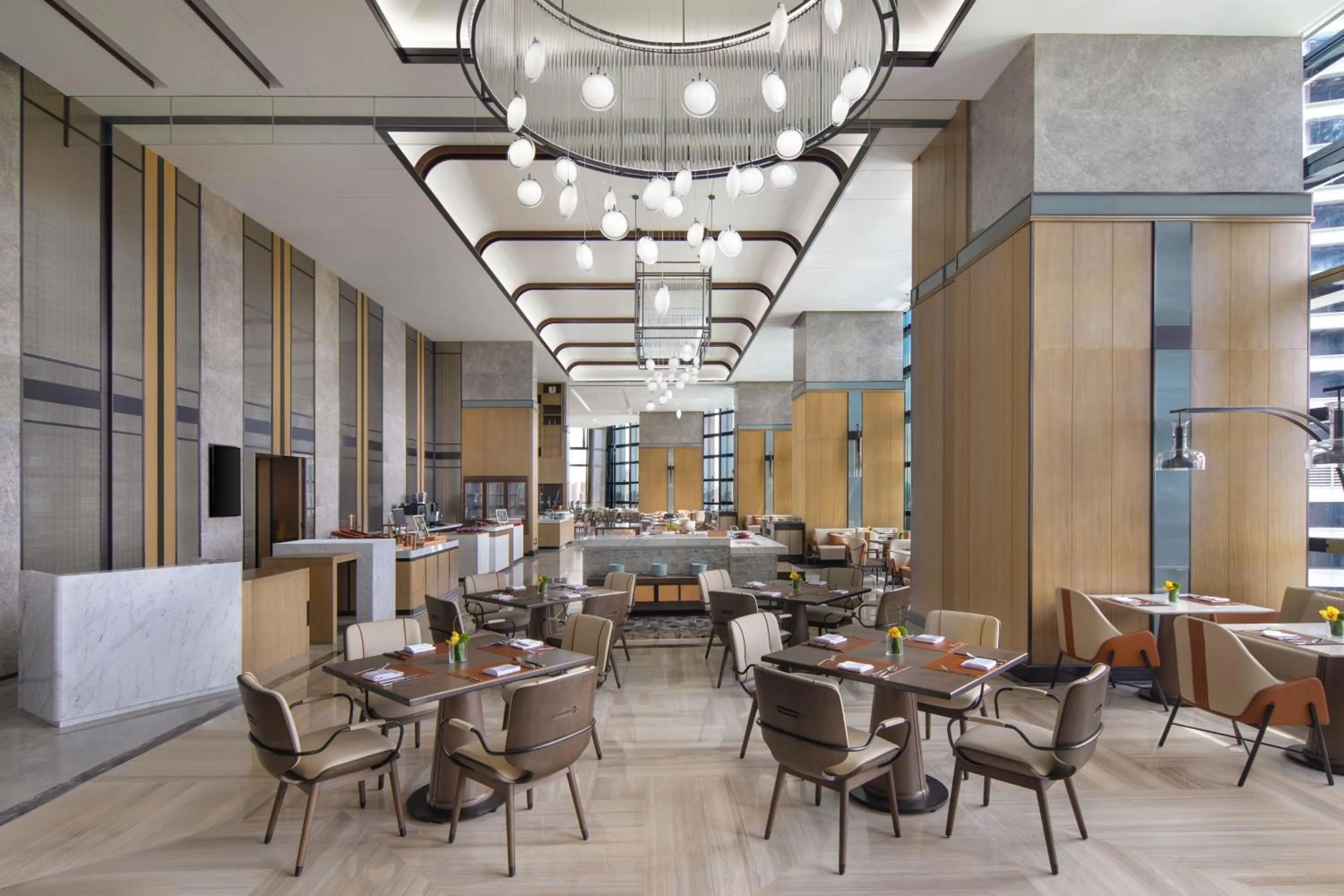 Kitchen or kitchenette in Zhuhai Marriott Hotel Jinwan