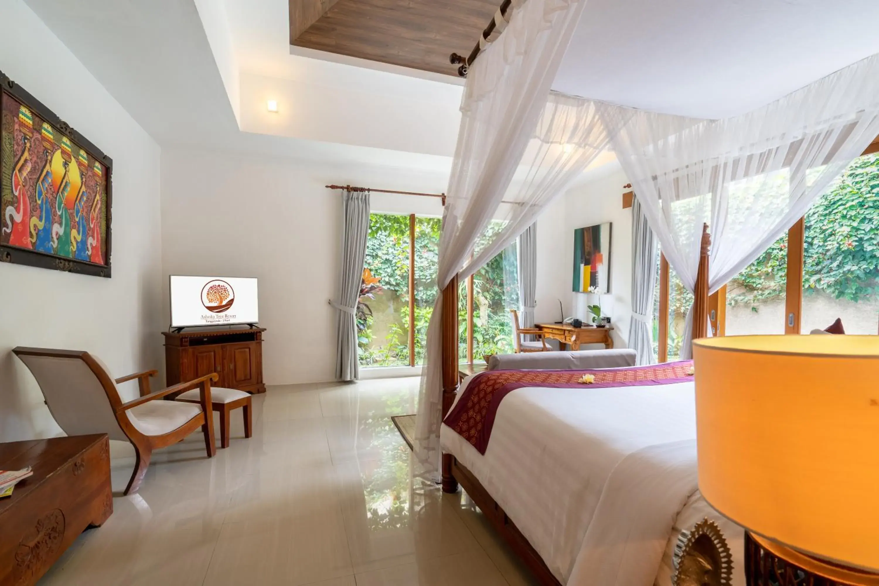 Bedroom, Lobby/Reception in Ashoka Tree Resort at Tanggayuda