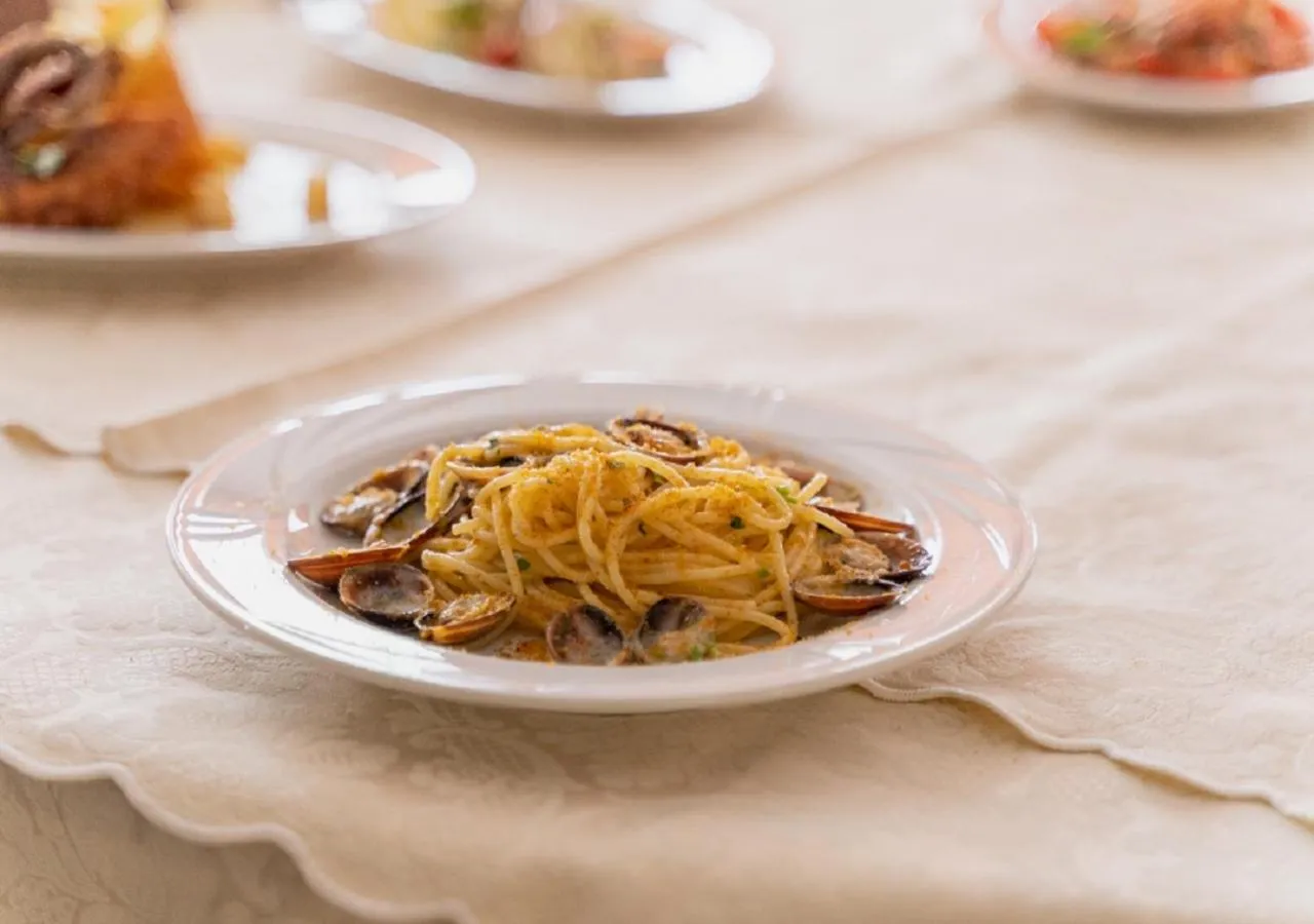 Food close-up in Hotel Villa Delle Rose