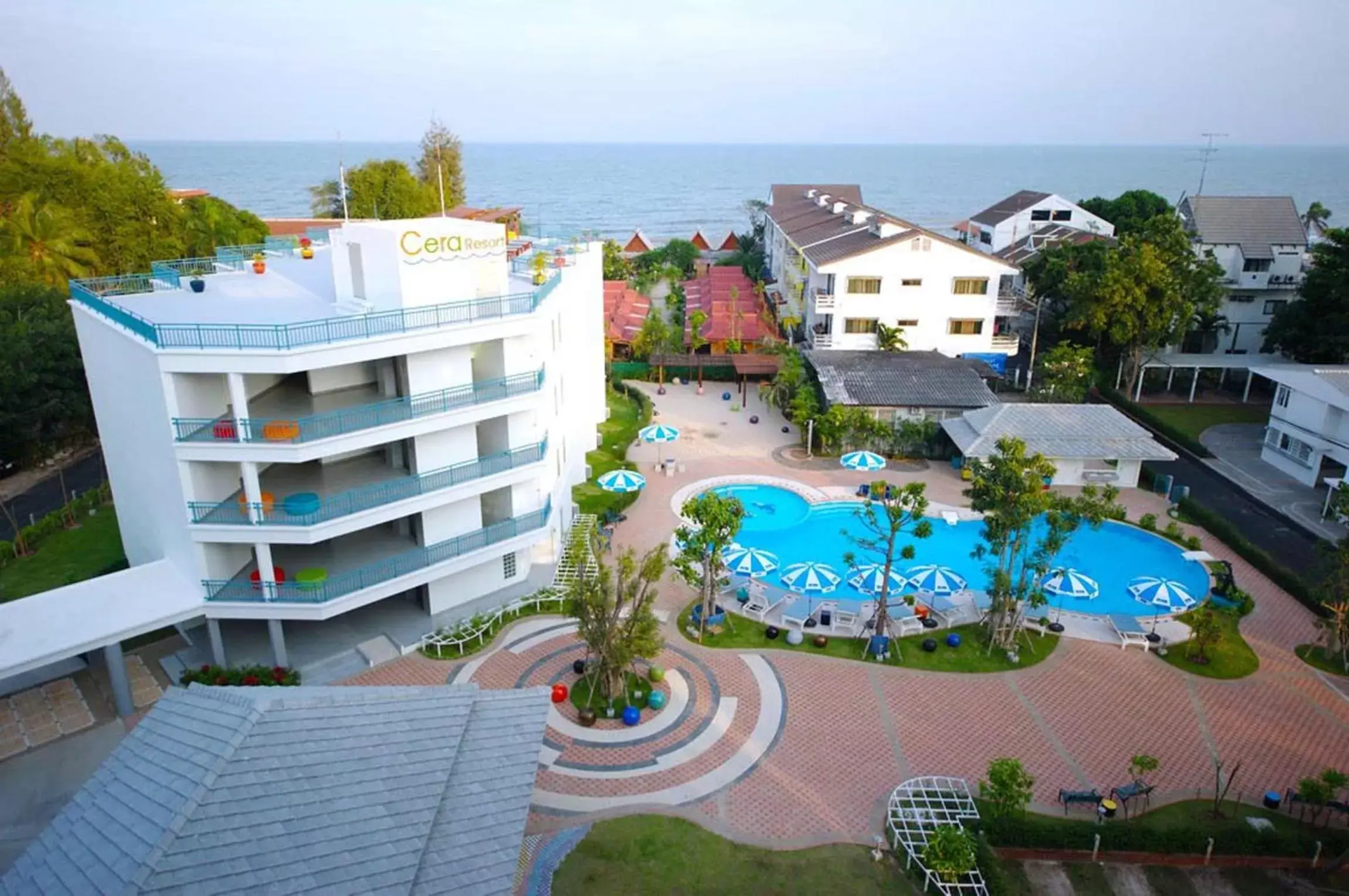 Bird's eye view, Pool View in Cera Resort @ Cha-am