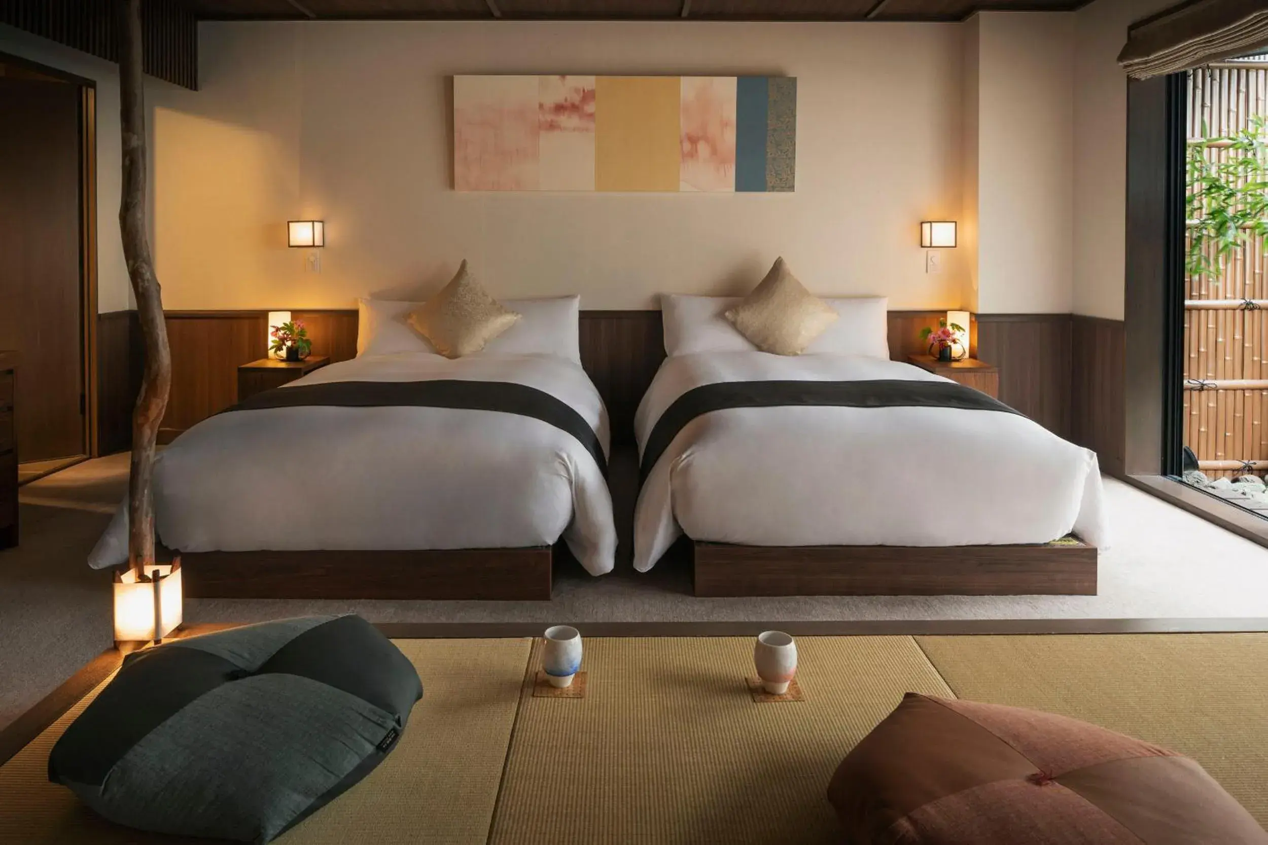 Bed in THE JUNEI HOTEL Kyoto Imperial Palace West