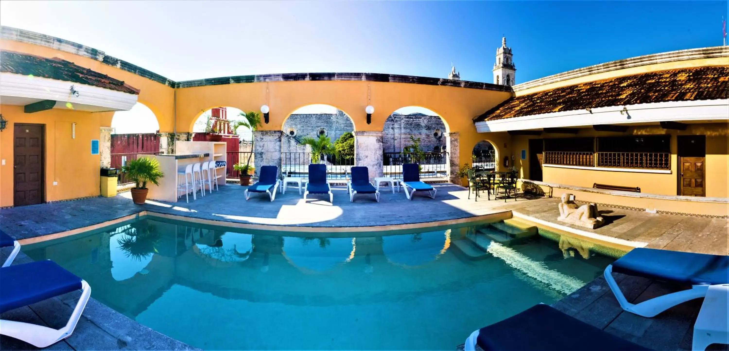 Pool view, Swimming Pool in Hotel Caribe Merida Yucatan