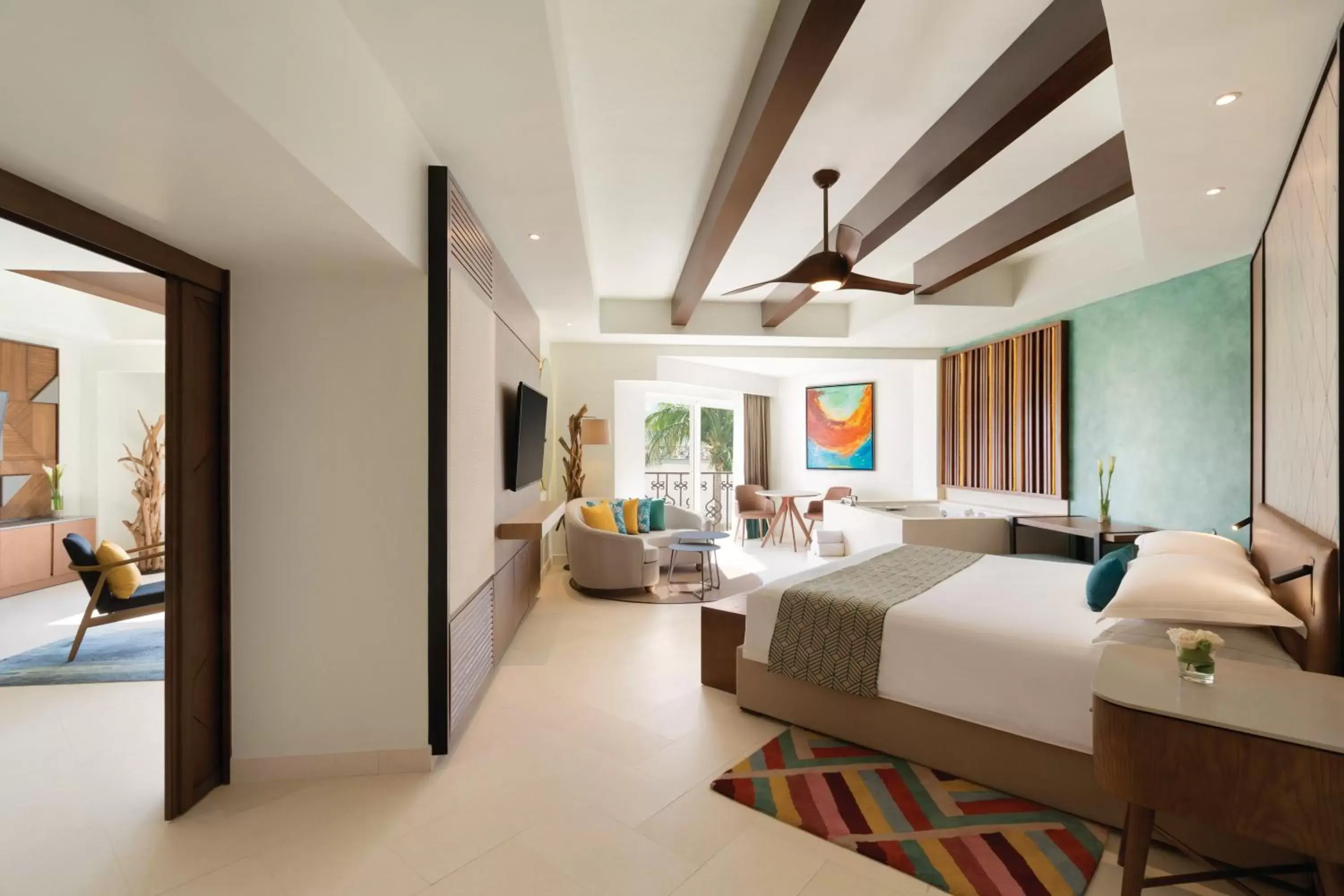 One-Bedroom Suite - 1 King Bed  in Hilton Playa del Carmen, an All-Inclusive Adult Only Resort