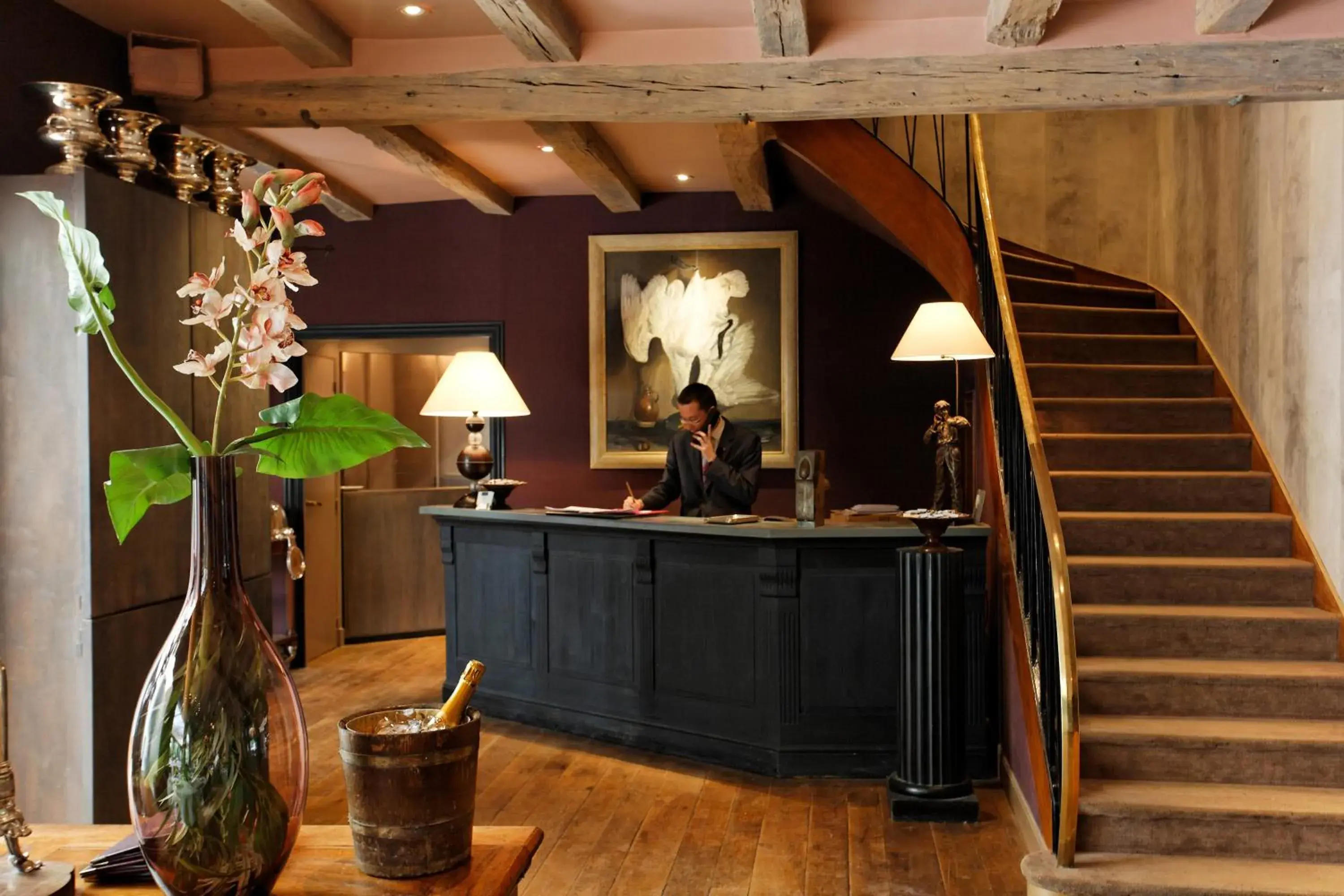 Lobby or reception, Lobby/Reception in Cazaudehore, hôtel de charme au vert