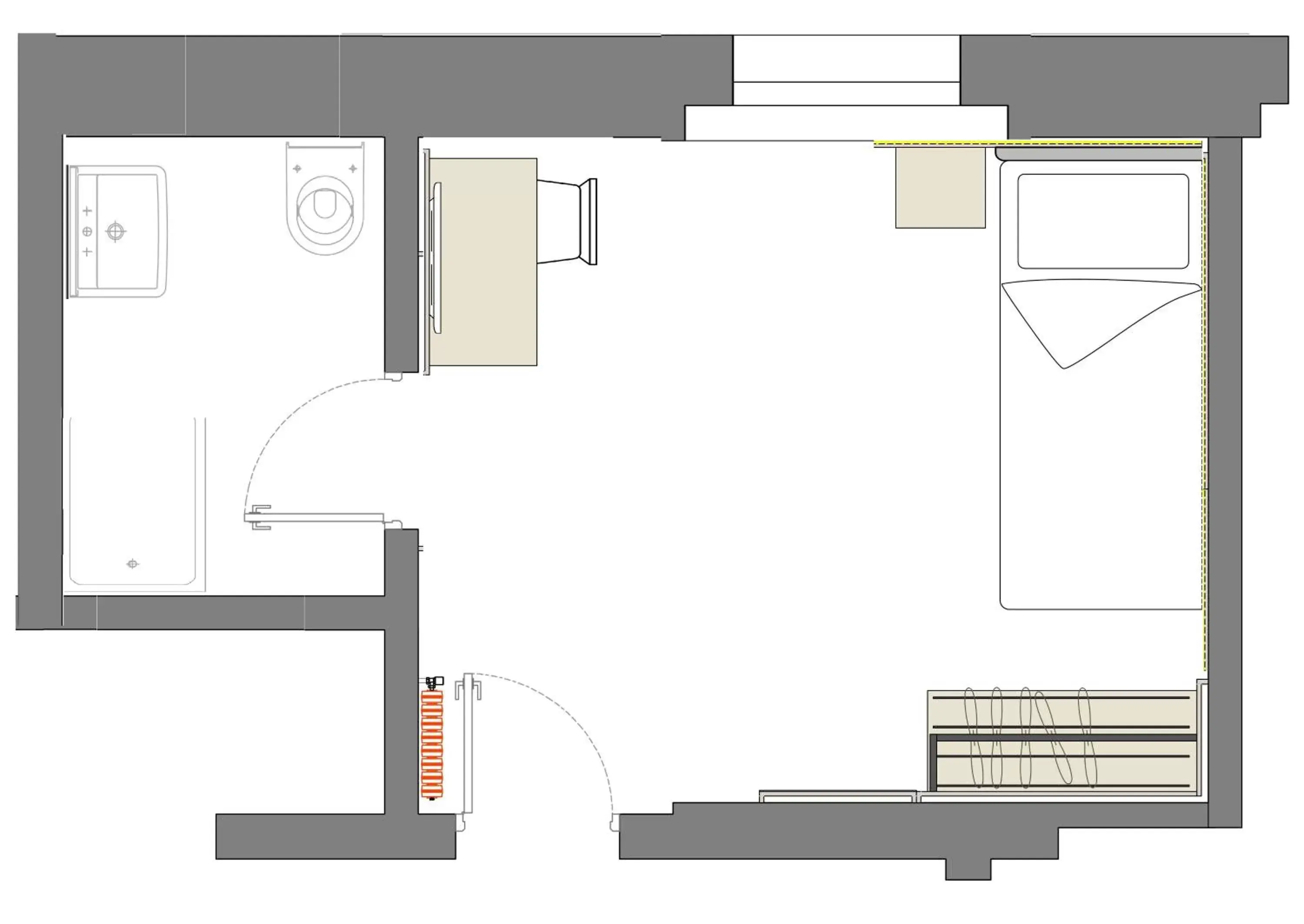Photo of the whole room, Floor Plan in Garni Hotel Ritterhof