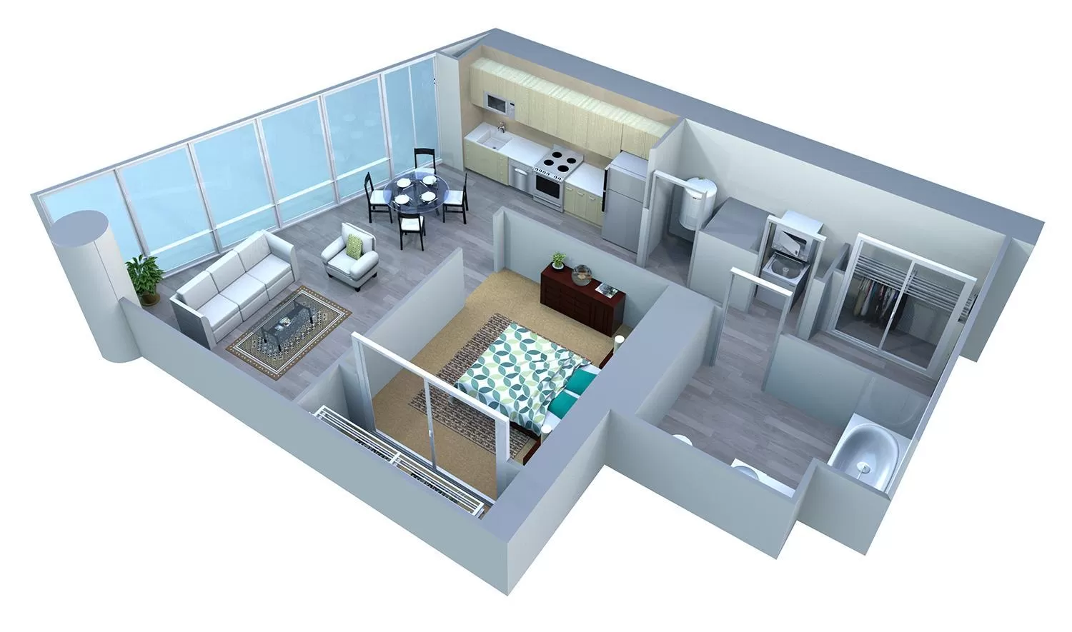 Floor plan in Placemakr Premier SoBro