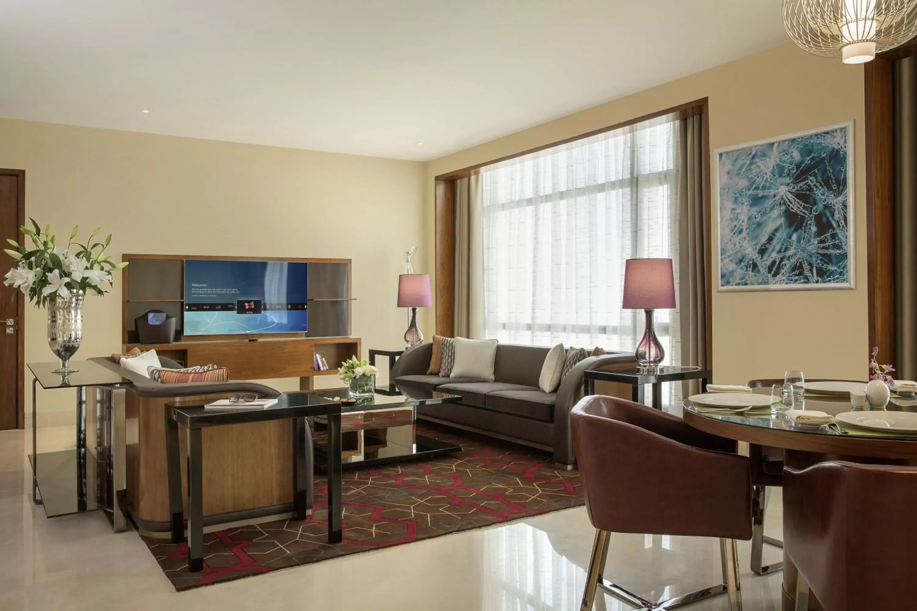 Living room, Seating Area in Rosh Rayhaan by Rotana