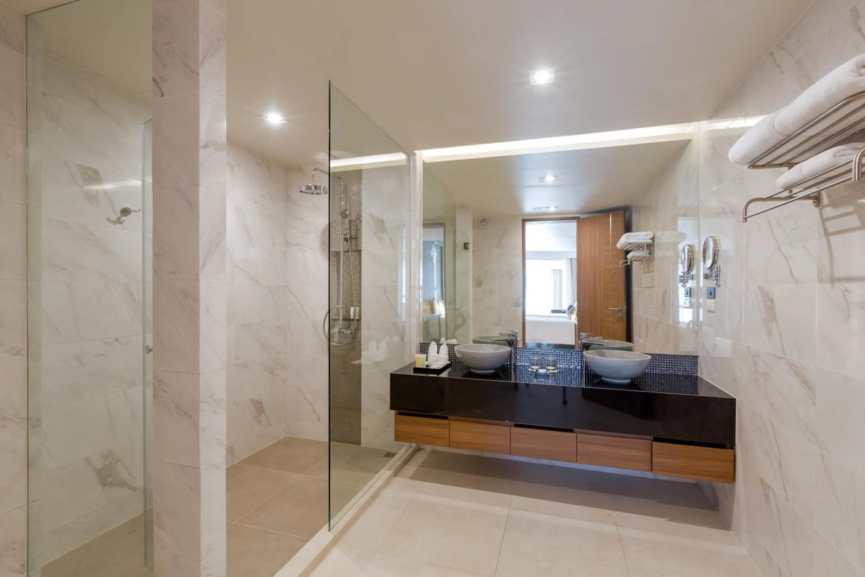 Shower in Splash Beach Resort Phuket Family-Friendly Water Park Resort Near Phuket Airport