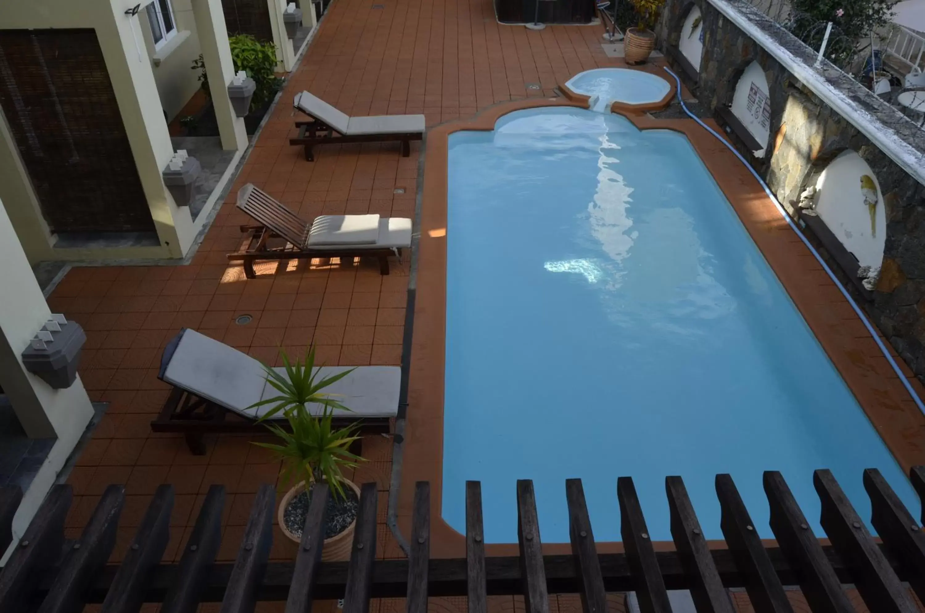 Pool view in Villa Narmada Pool view in Villa Narmada